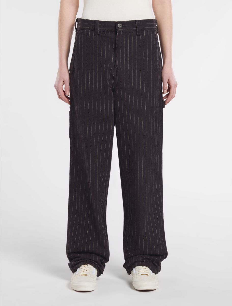 [A4Z7KBLK] WOMENS DICKIES SERVICE STRIPE CARPENTER TROUSERS