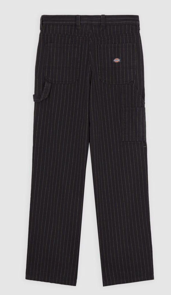 [A4Z7KBLK] WOMENS DICKIES SERVICE STRIPE CARPENTER TROUSERS