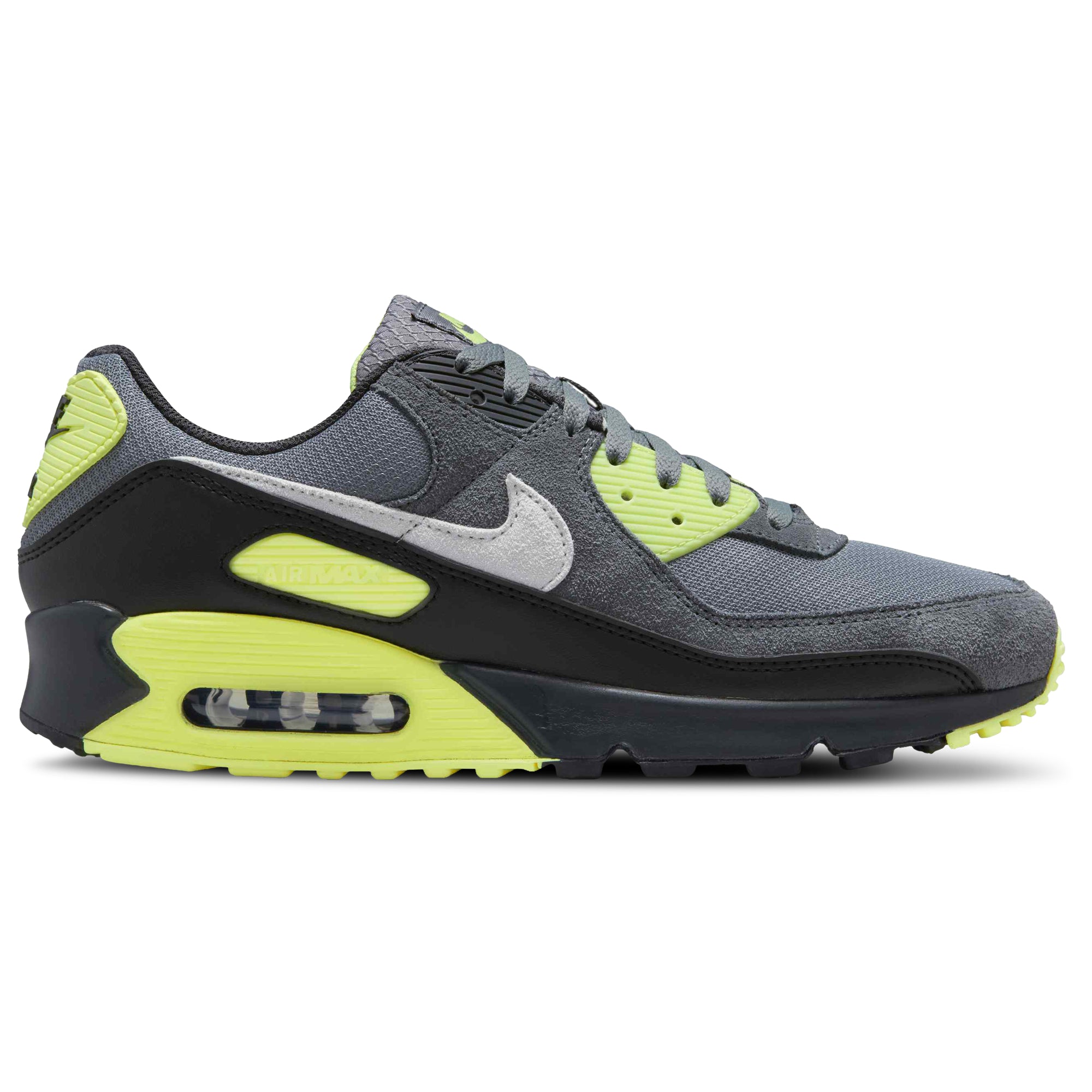 [DM0029-012] MENS NIKE AIR MAX 90 'SMOKE GREY LIGHT LEMON TWIST'