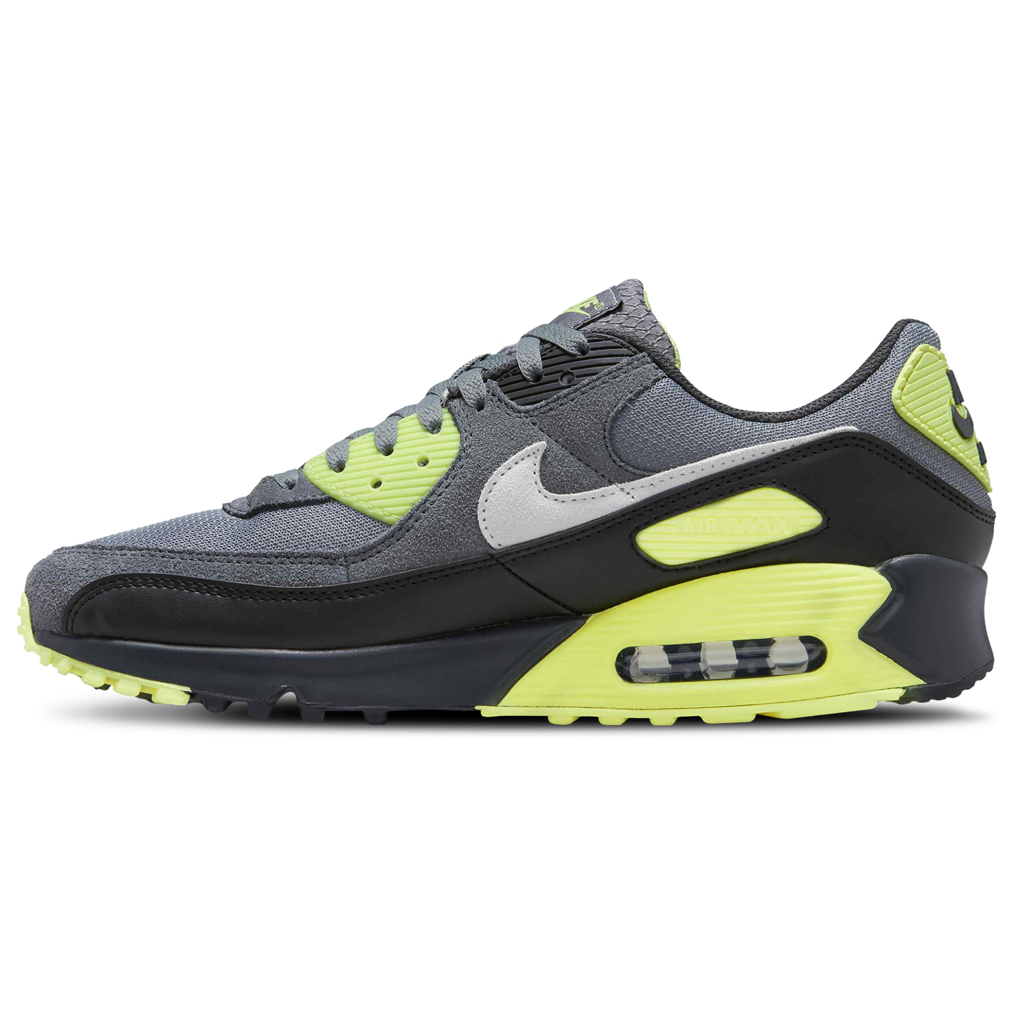 [DM0029-012] MENS NIKE AIR MAX 90 'SMOKE GREY LIGHT LEMON TWIST'