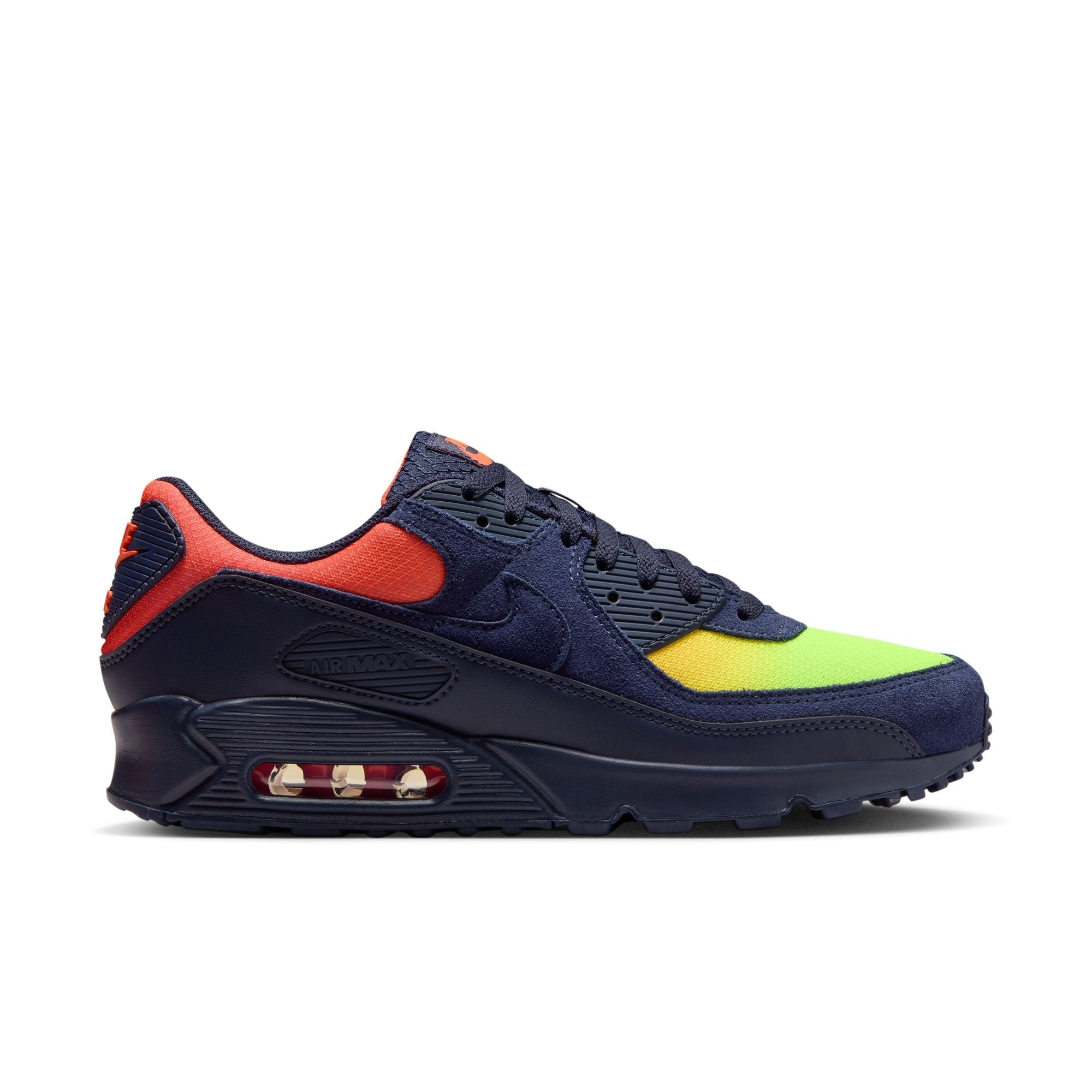 [DM0029-700] MENS NIKE AIR MAX 90 'BLACKENED BLUE LEMON'