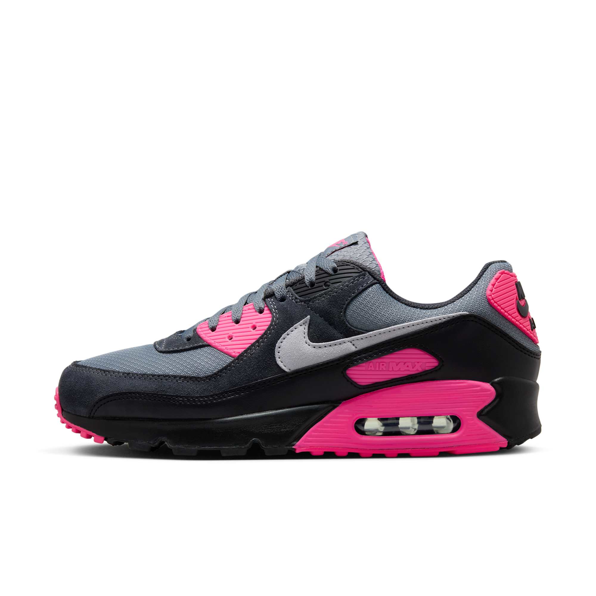 [DM0029-010] Mens Nike AIR MAX 90 'WOLF GREY HYPER PINK'
