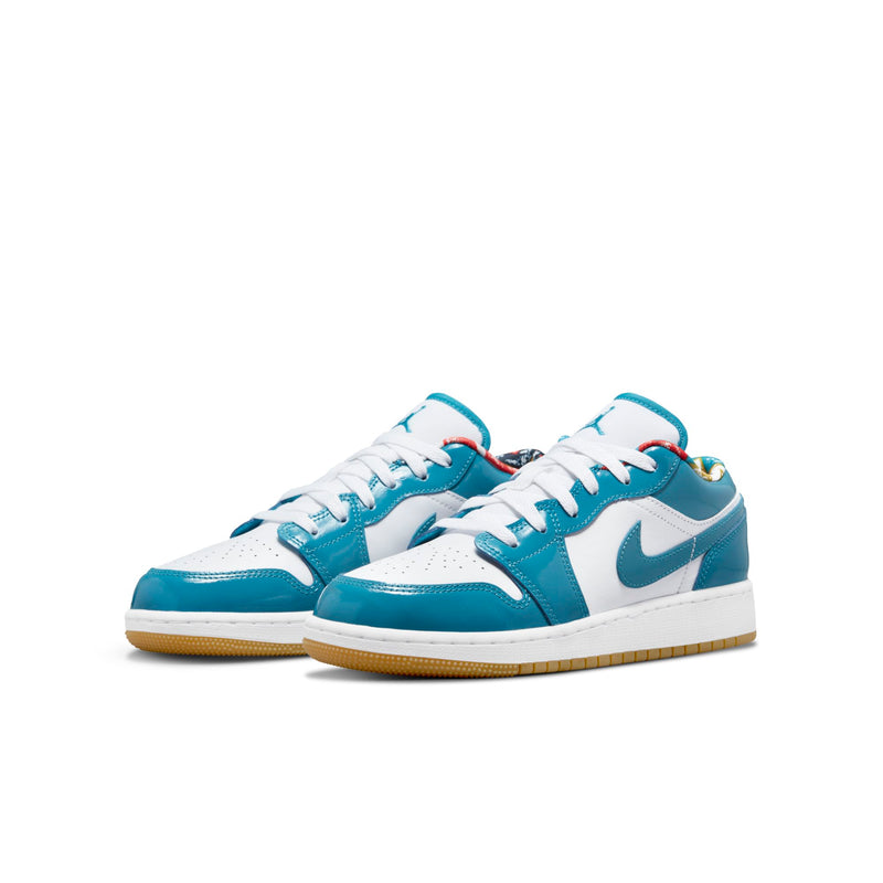 [DM0589-400] Grade School Air Jordan Retro 1 Low 'Barcelona' (GS)