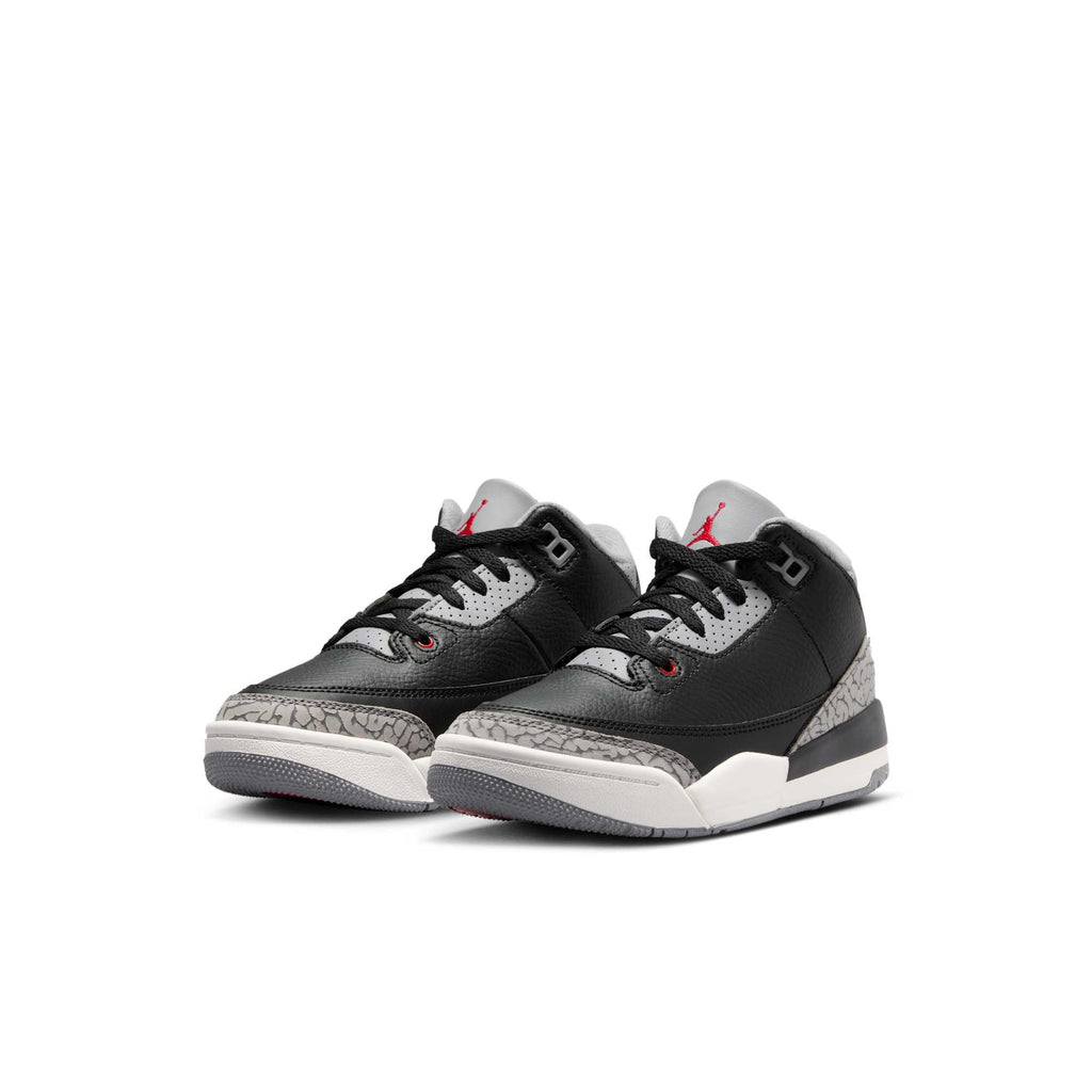 [DM0966-010] PRESCHOOL AIR JORDAN RETRO 3 'BLACK CEMENT (2024)' (PS)