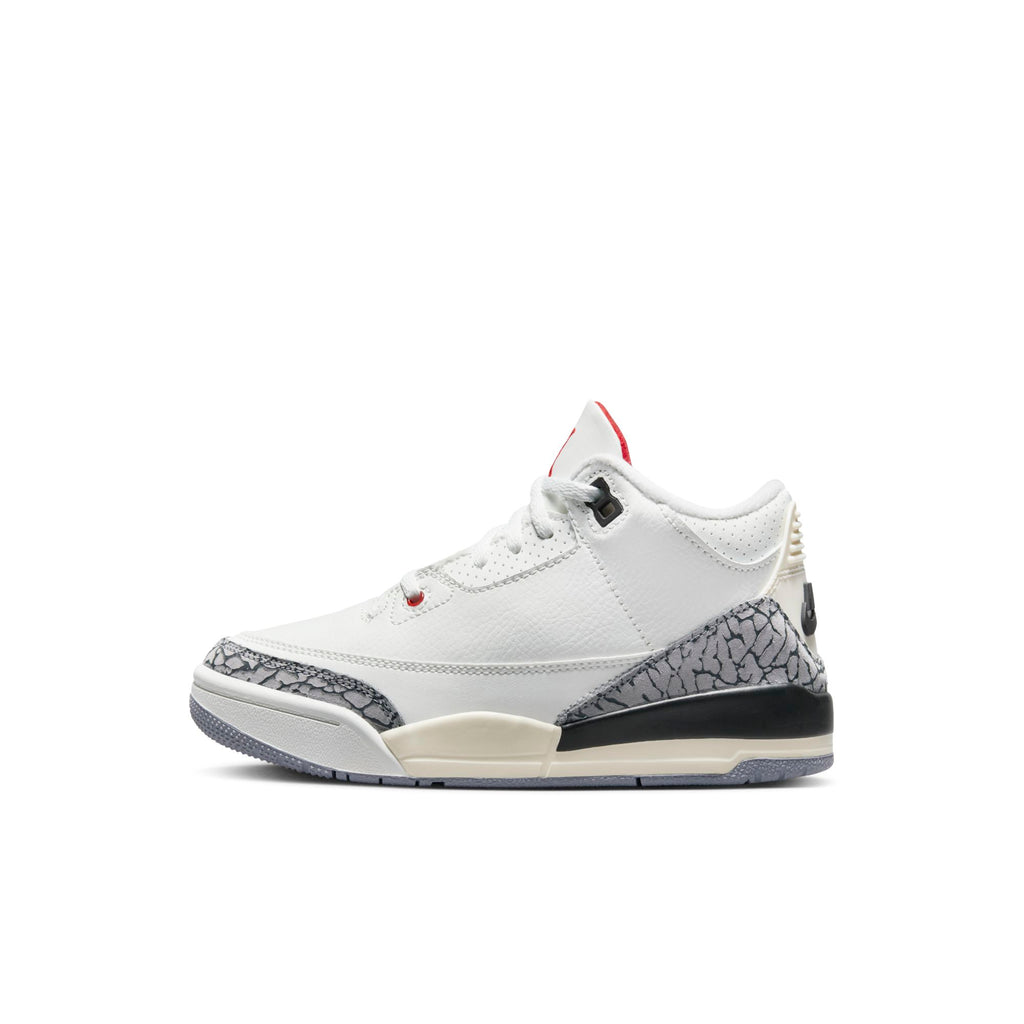 [DM0966-100] Preschool Air Jordan Retro 3 'White Cement Reimagined' (PS)