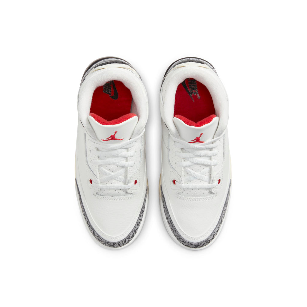 [DM0966-100] Preschool Air Jordan Retro 3 'White Cement Reimagined' (PS)