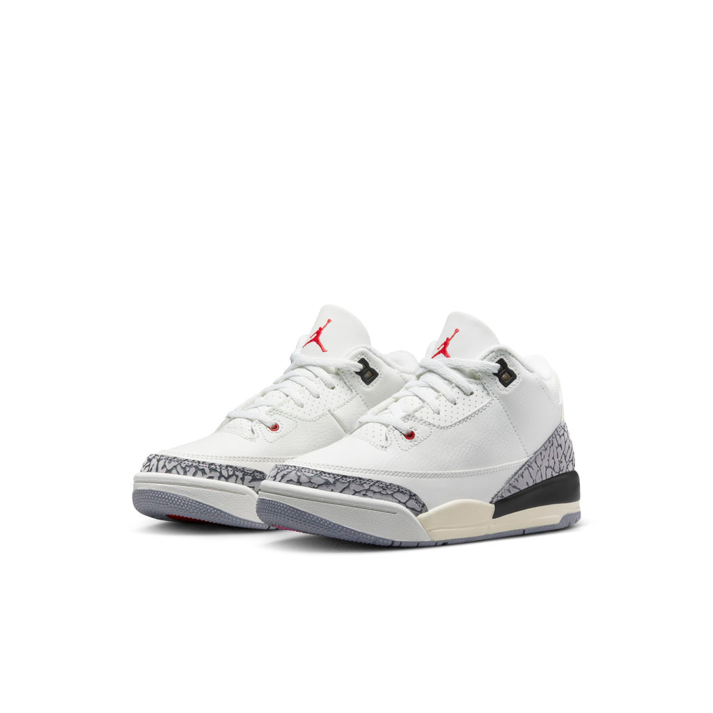 [DM0966-100] Preschool Air Jordan Retro 3 'White Cement Reimagined' (PS)