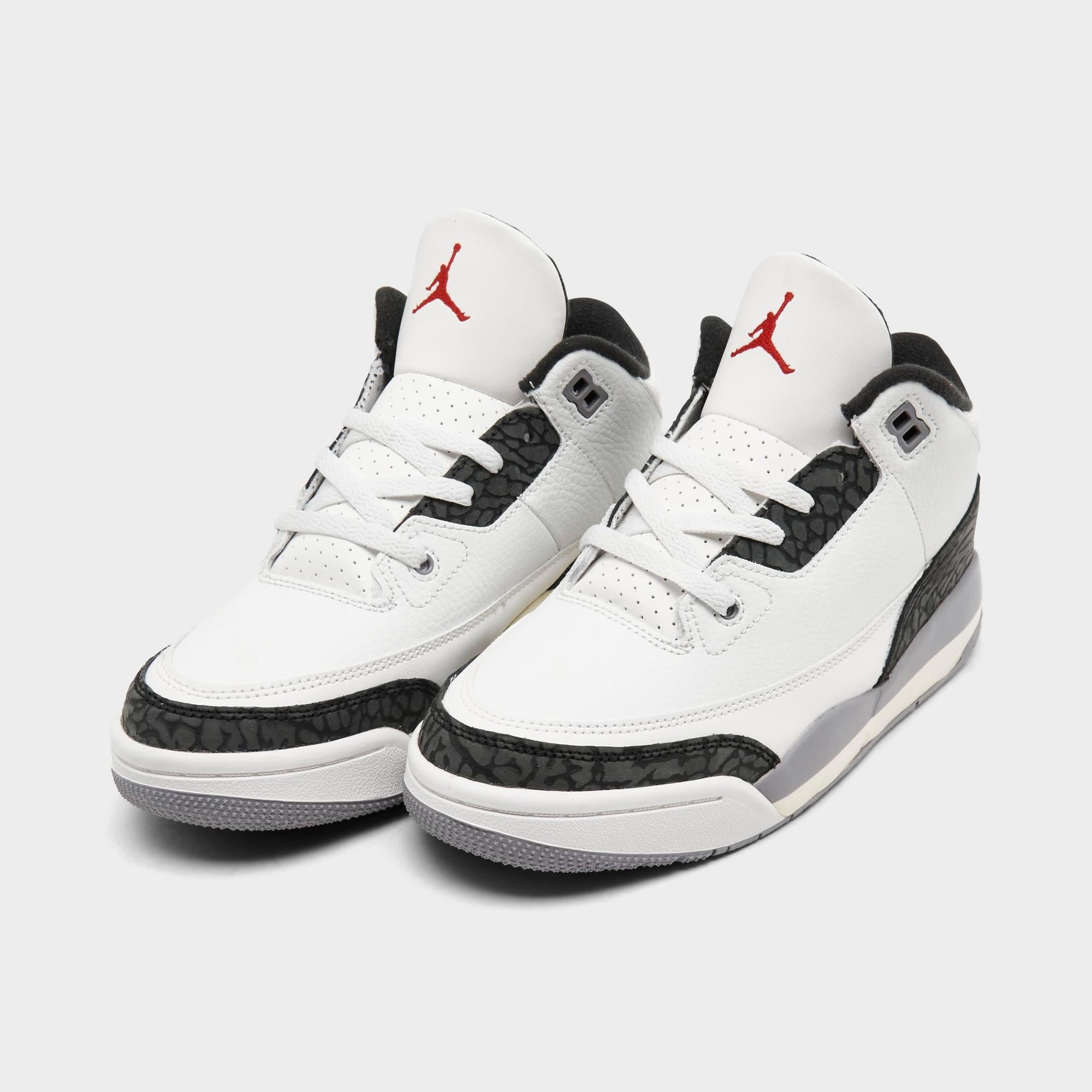 [DM0966-106] PRESCHOOL AIR JORDAN RETRO 3 'CEMENT GREY (PS)'