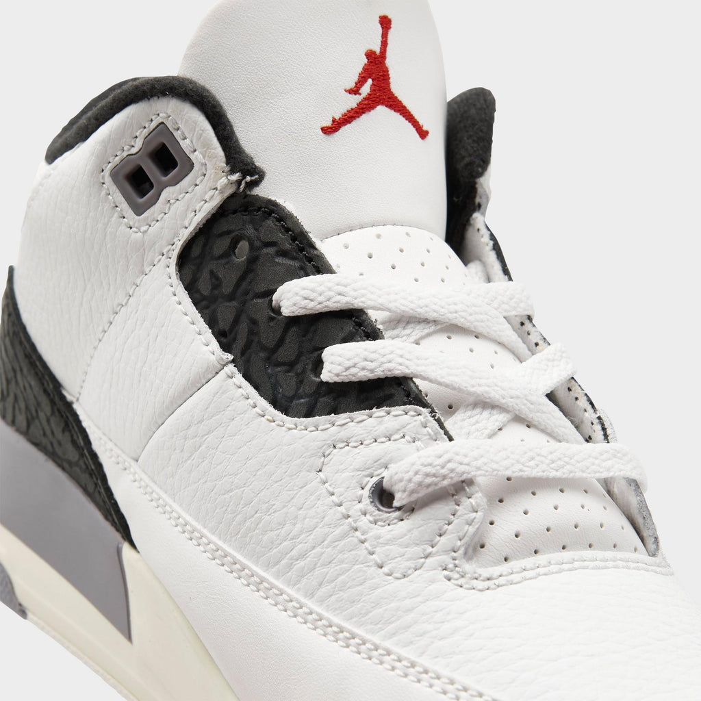 [DM0966-106] PRESCHOOL AIR JORDAN RETRO 3 'CEMENT GREY (PS)'