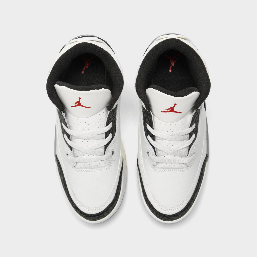 [DM0966-106] PRESCHOOL AIR JORDAN RETRO 3 'CEMENT GREY (PS)'