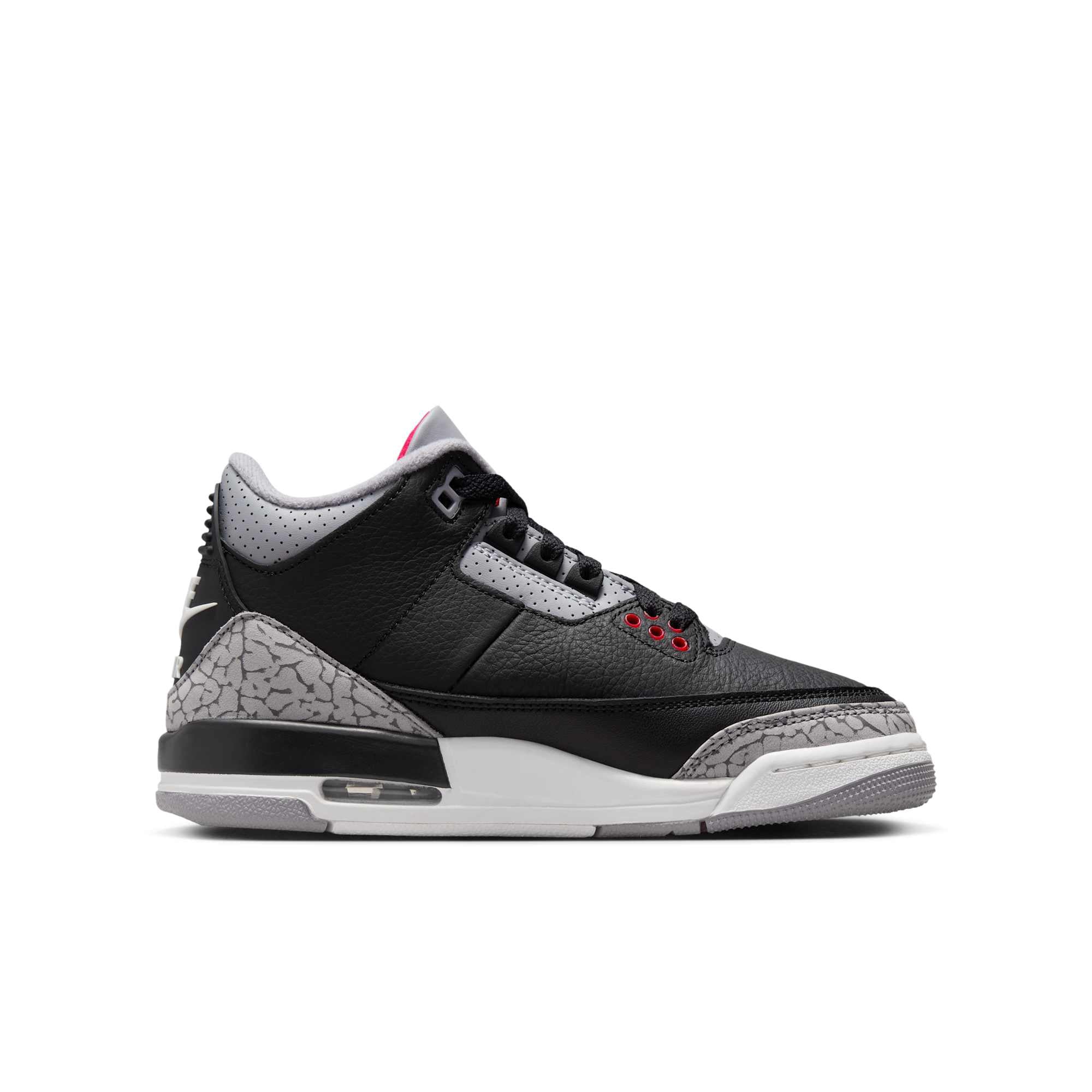 [DM0967-010] GRADE SCHOOL AIR JORDAN RETRO 3 "BLACK CEMENT"