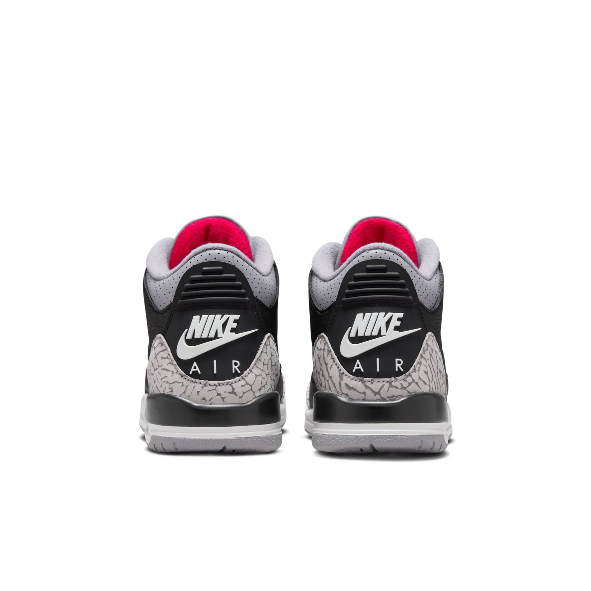 [DM0967-010] GRADE SCHOOL AIR JORDAN RETRO 3 "BLACK CEMENT"