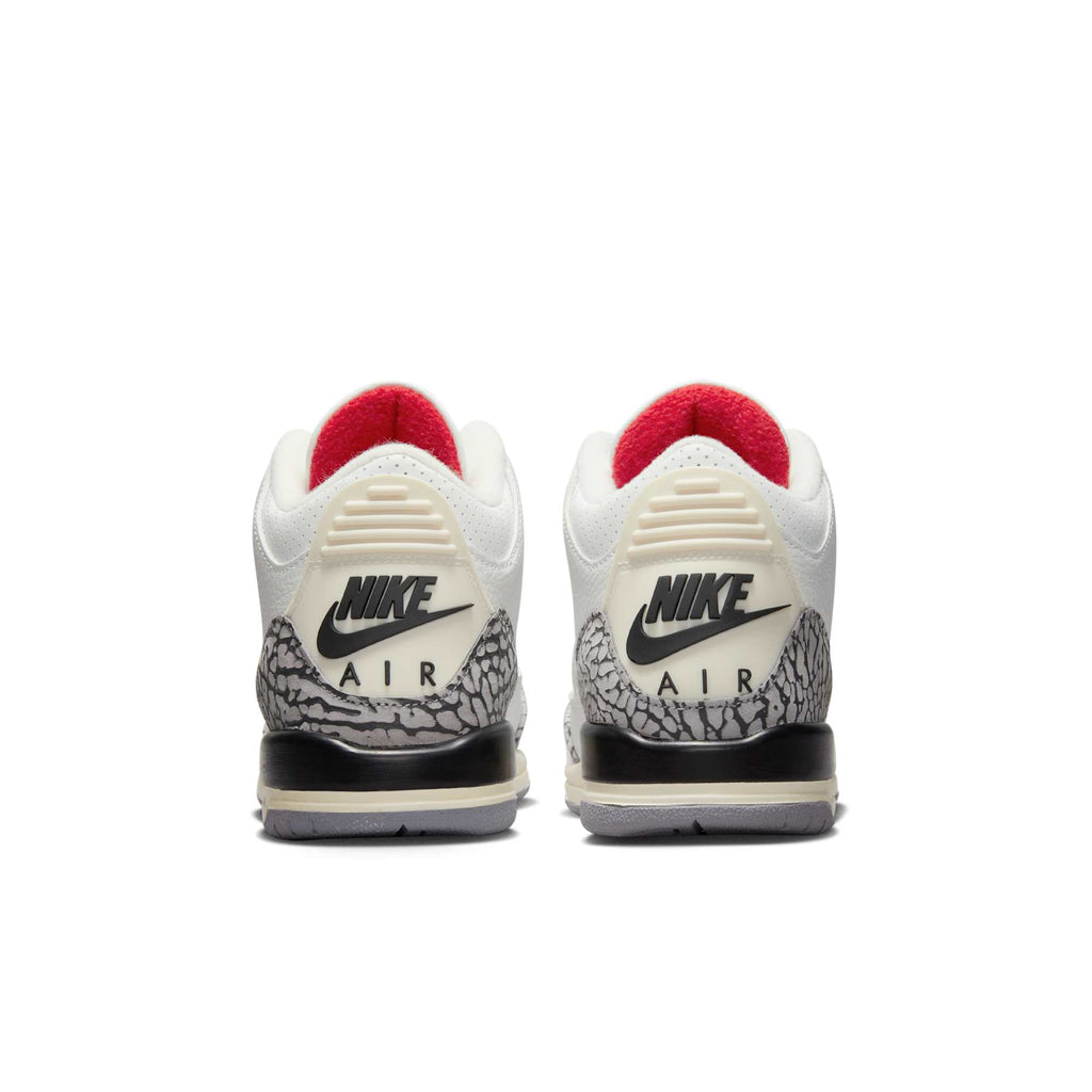 [DM0967-100] GRADE SCHOOL AIR JORDAN RETRO 3 'WHITE CEMENT REIMAGINED'