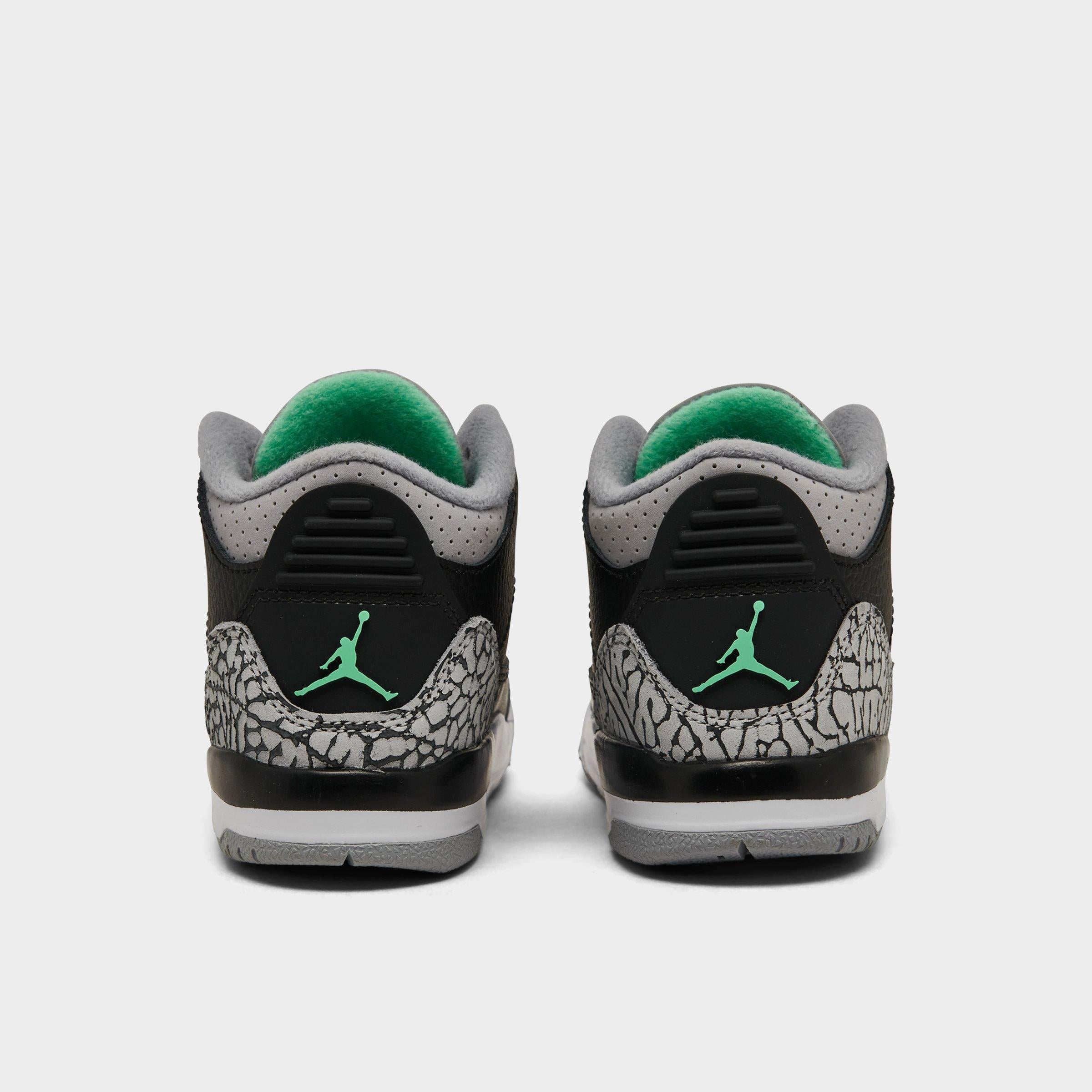 [DM0968-031] TODDLERS AIR JORDAN RETRO 3 'GREEN GLOW (TD)'