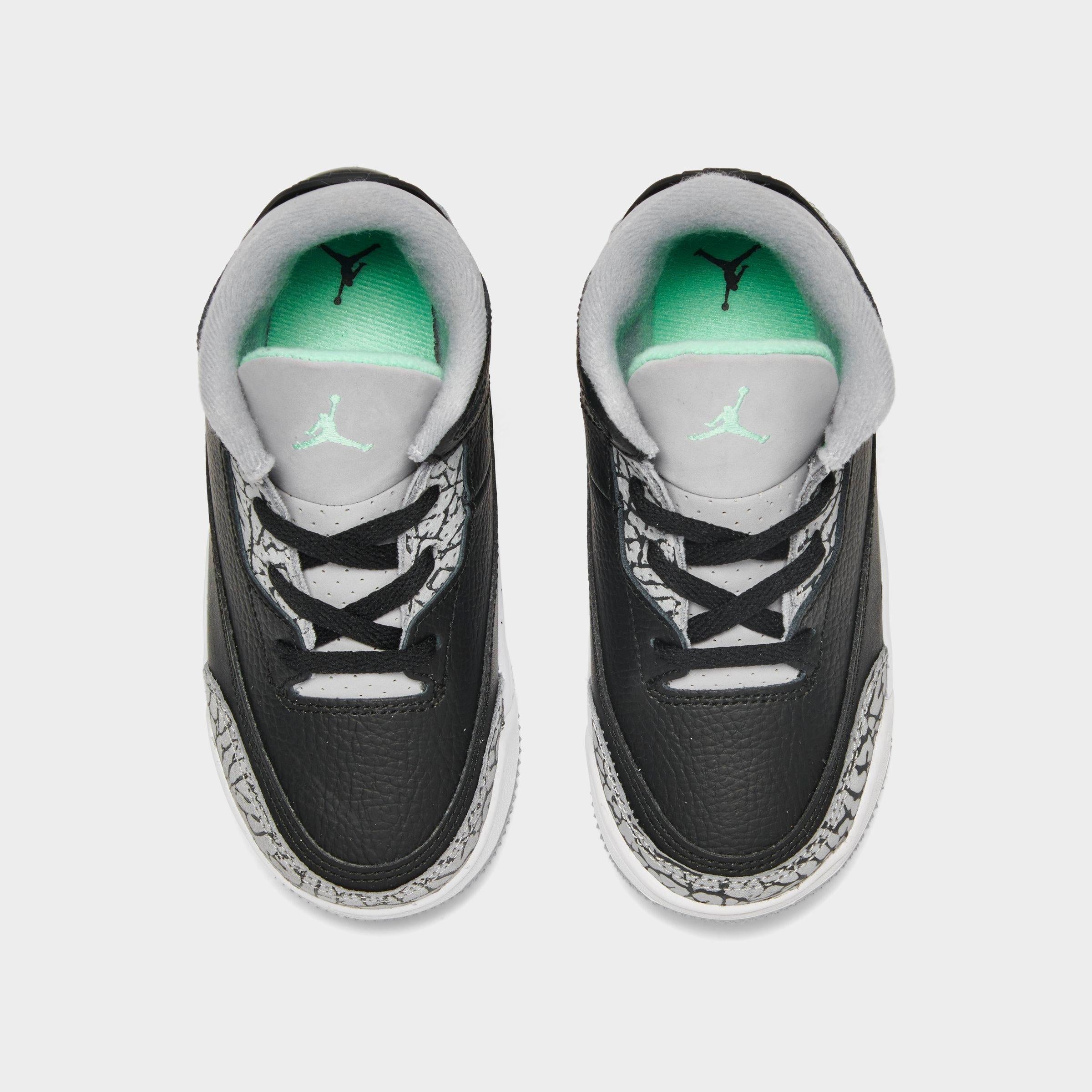 [DM0968-031] TODDLERS AIR JORDAN RETRO 3 'GREEN GLOW (TD)'