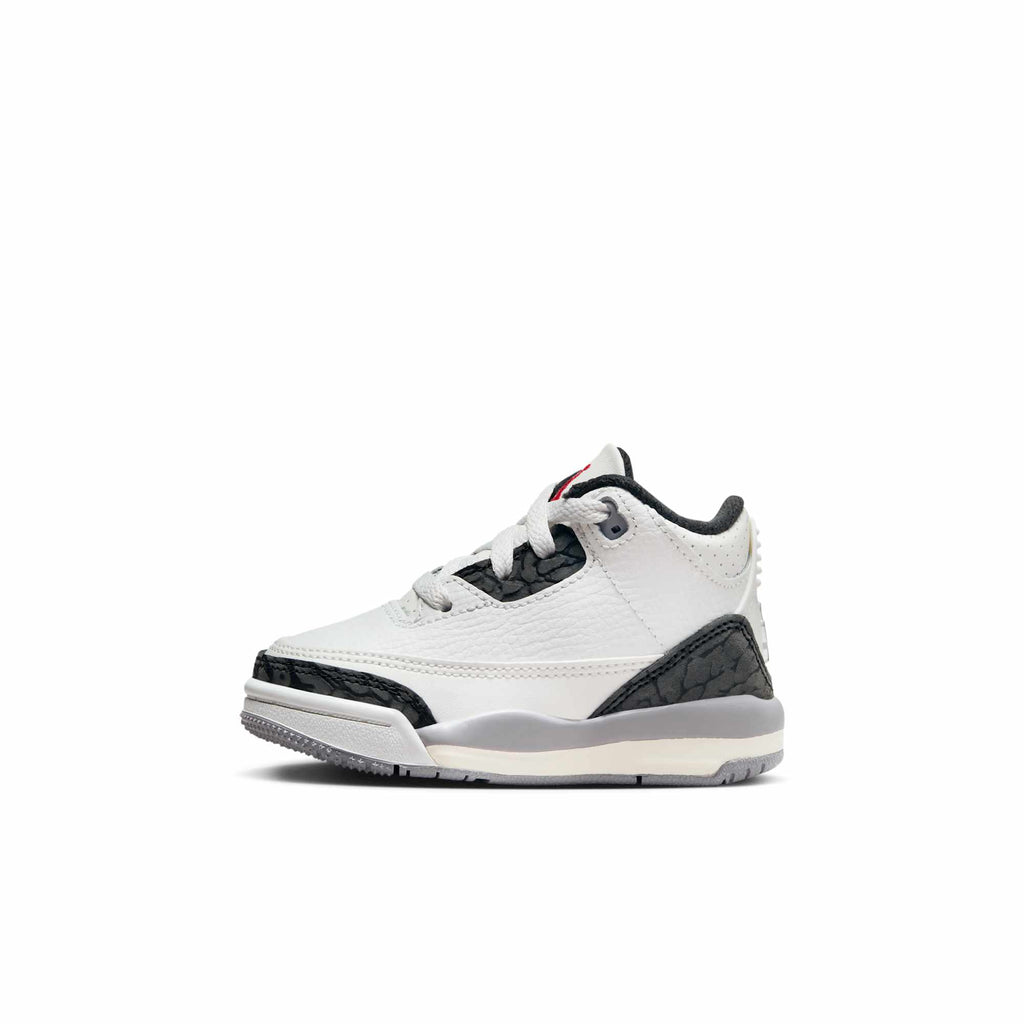 [DM0968-106] Toddlers Air Jordan RETRO 3 'CEMENT GREY (TD)' (Hard Bottom)