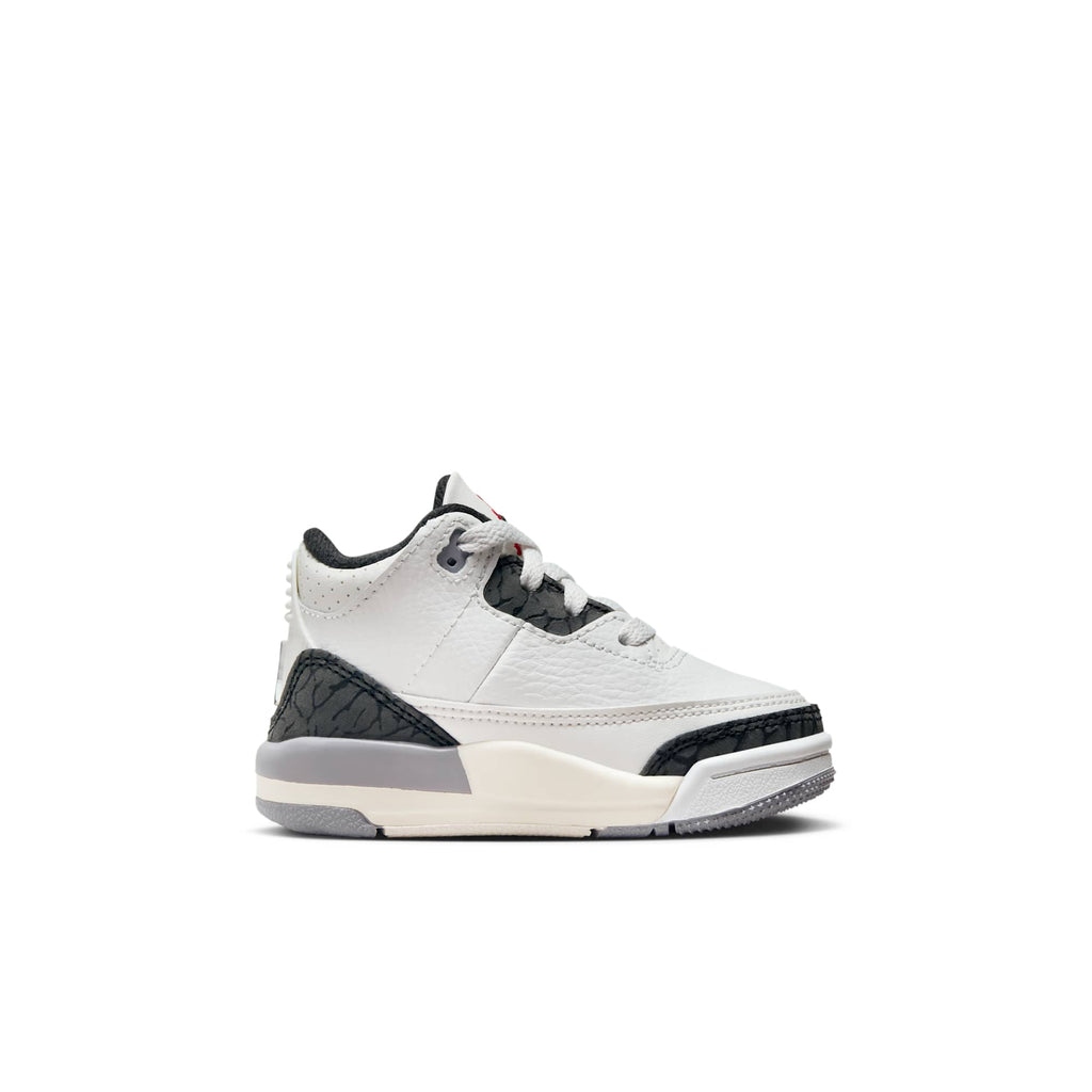 [DM0968-106] Toddlers Air Jordan RETRO 3 'CEMENT GREY (TD)' (Hard Bottom)