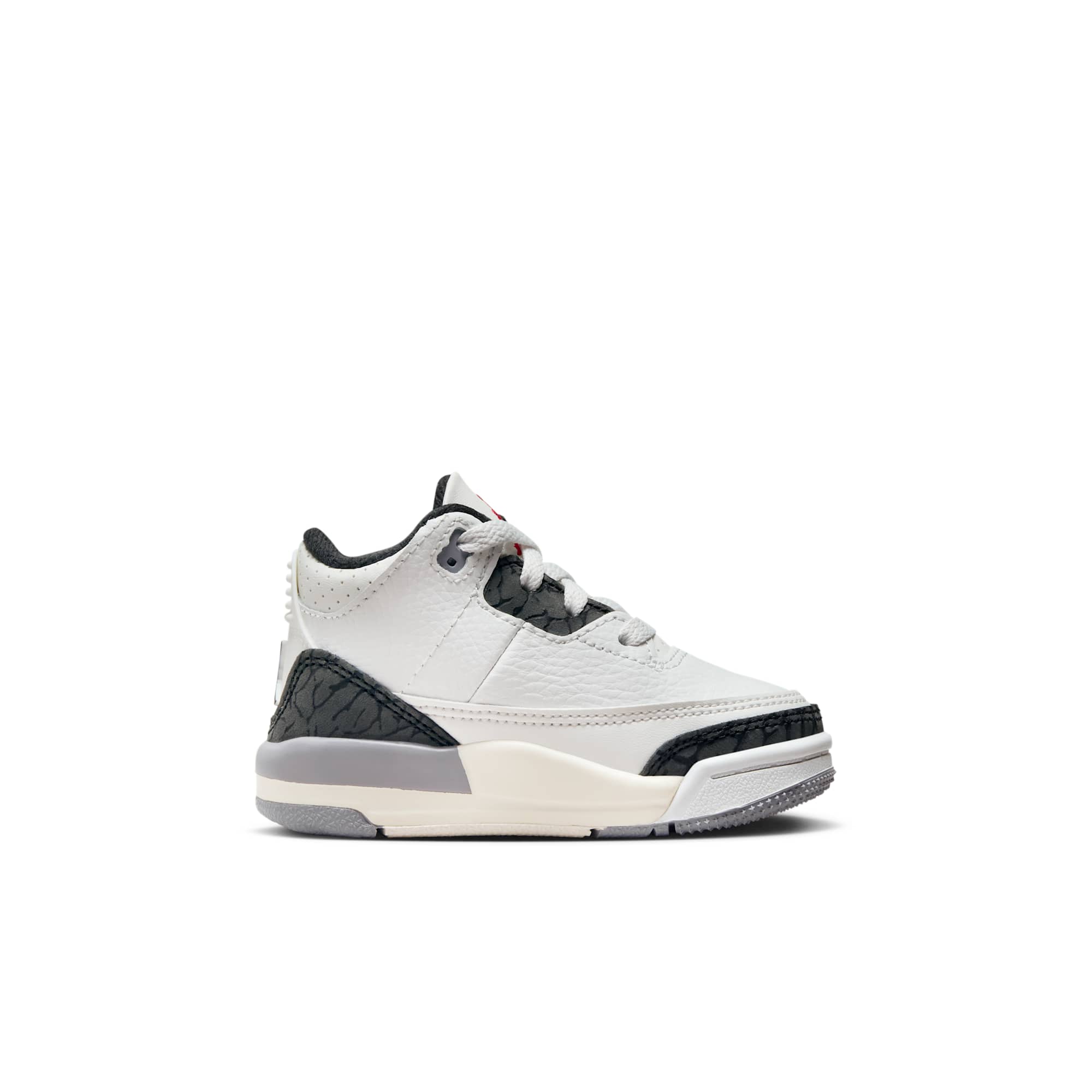 [DM0968-106] Toddlers Air Jordan RETRO 3 'CEMENT GREY (TD)' (Hard Bottom)