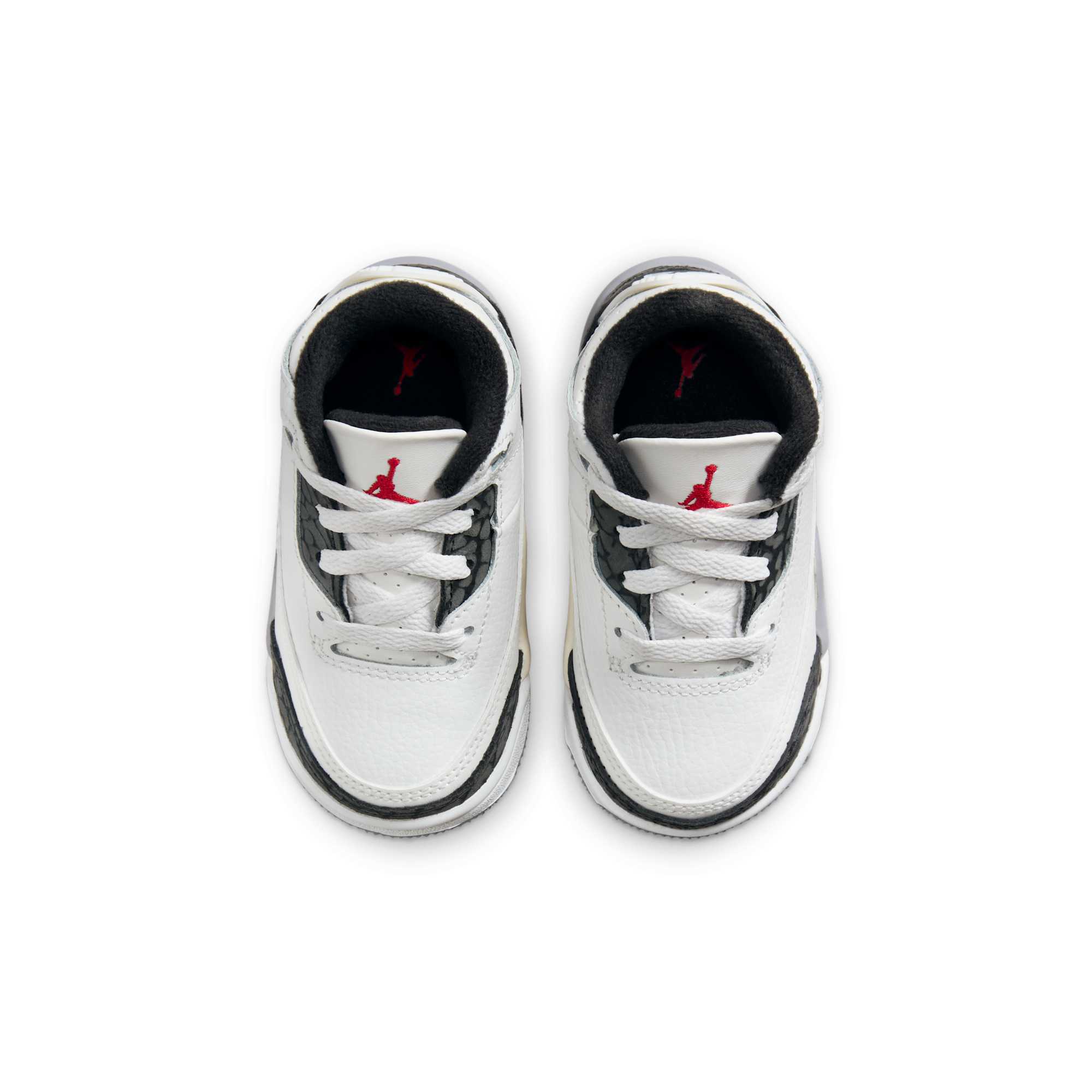[DM0968-106] Toddlers Air Jordan RETRO 3 'CEMENT GREY (TD)' (Hard Bottom)