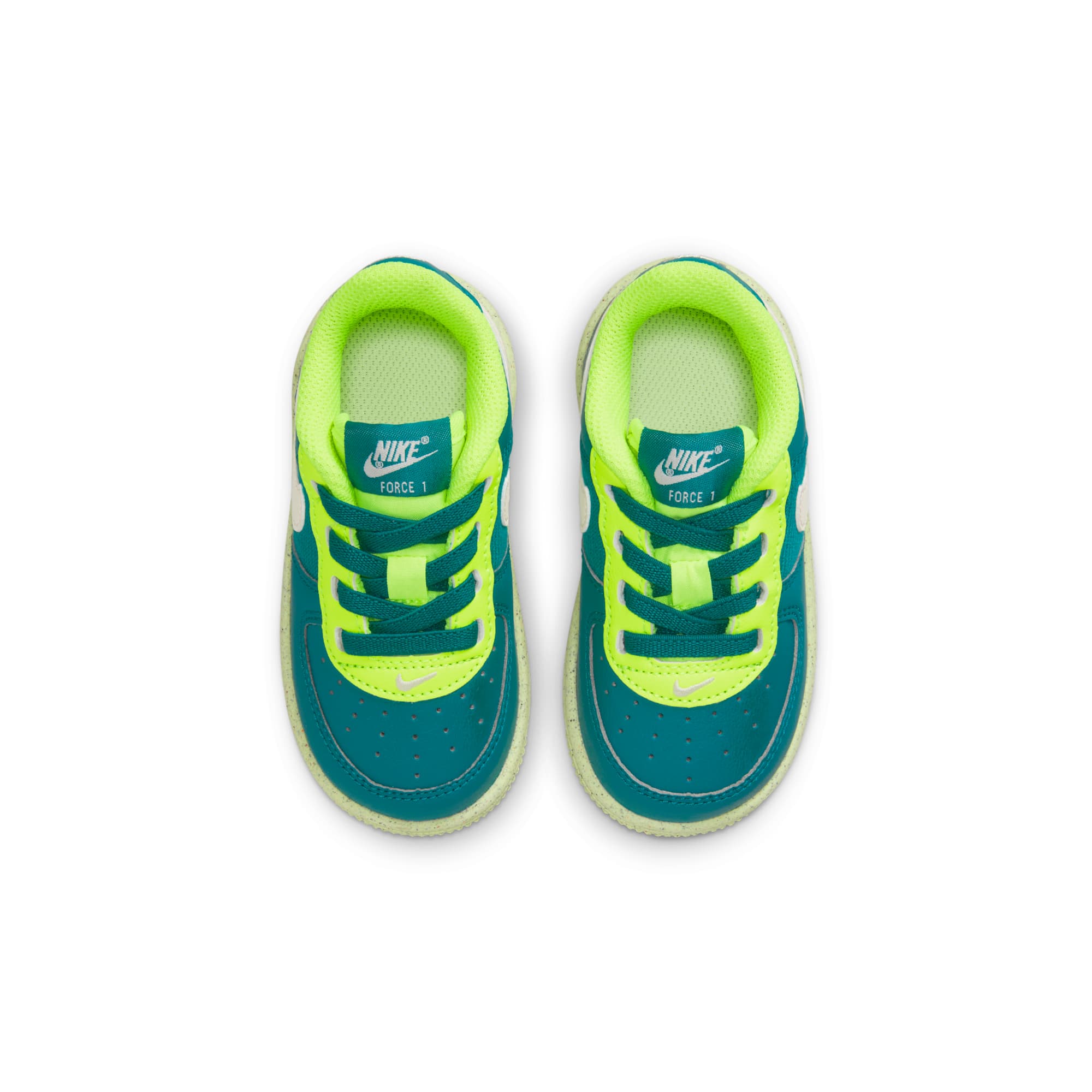[DM1088-300] TODDLERS NIKE AIR FORCE 1 CRATER NEXT NATURE 'BRIGHT SPRUCE VOLT'