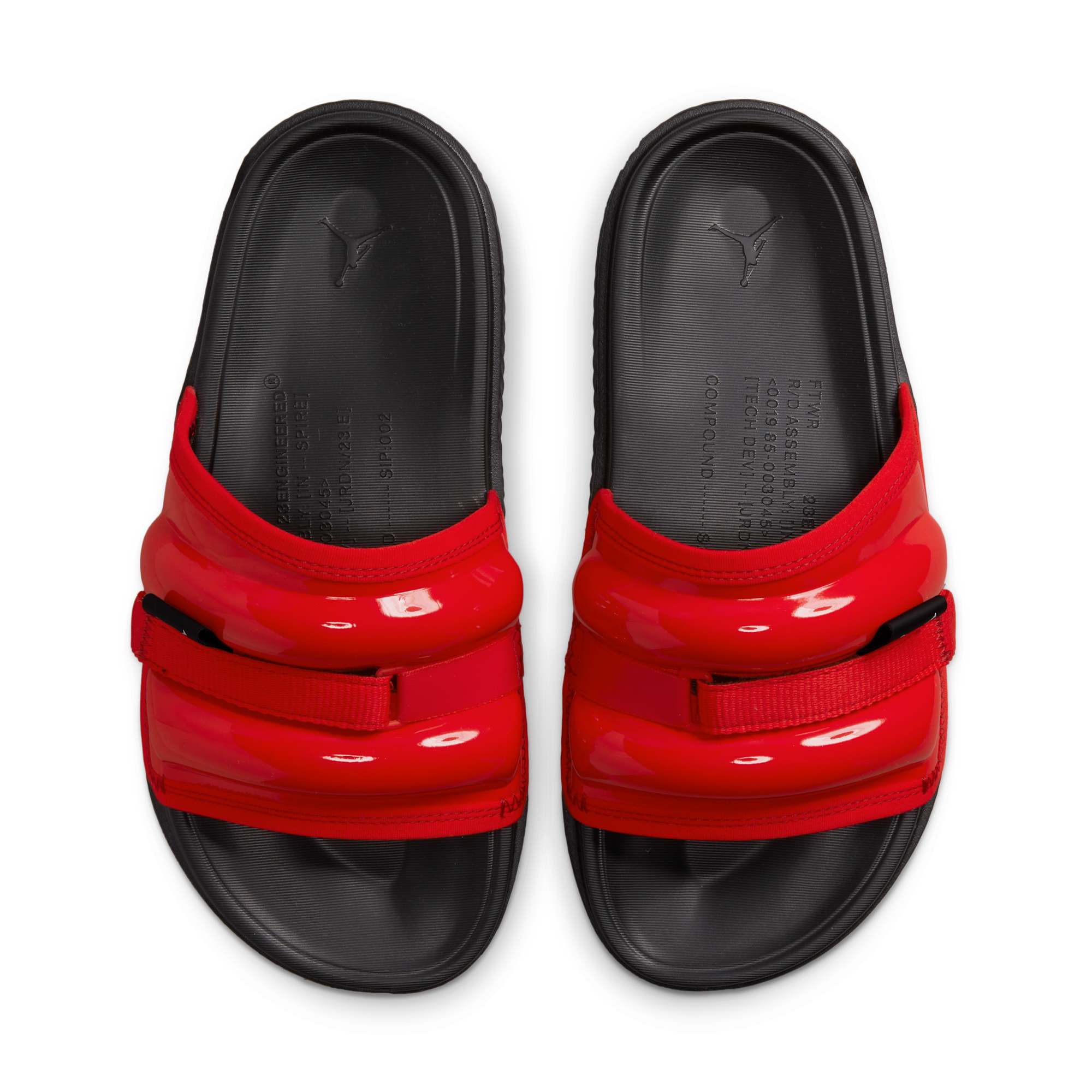 [DM1683-601] MENS AIR JORDAN SUPER PLAY SLIDES 'PATENT RED'