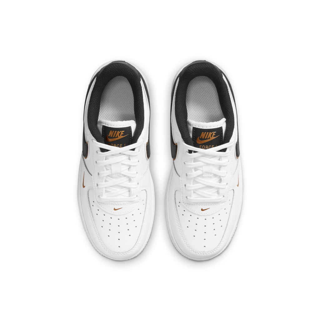 [DM3386-100] Preschool Nike AIR FORCE 1 LV8 'METALLIC SWOOSH PACK - WHITE (PS)'