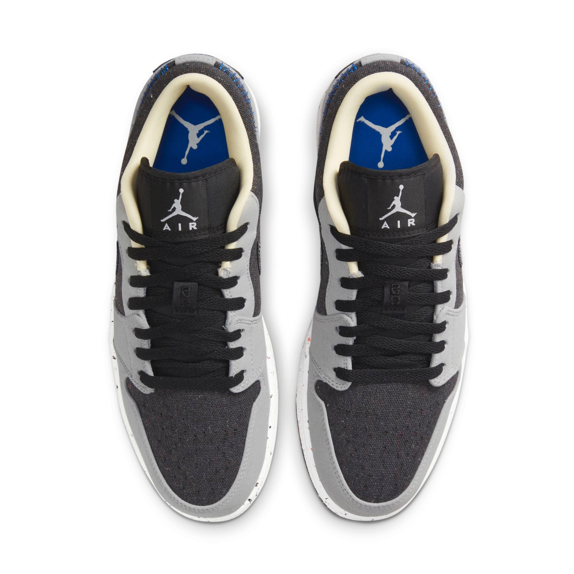 [DM4657-001] Mens Air Jordan Retro 1 Low SE 'Crater Black Grey'