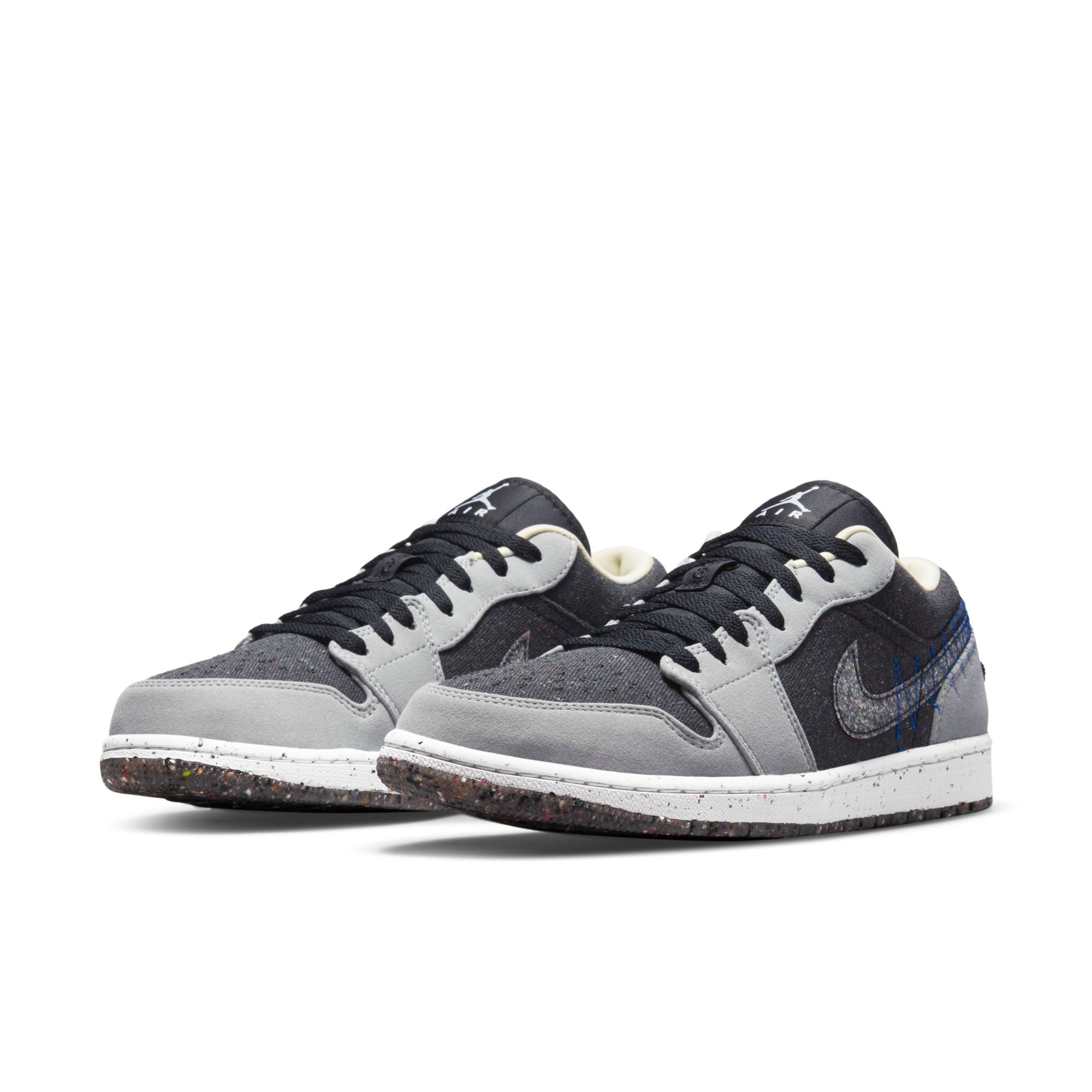 [DM4657-001] Mens Air Jordan Retro 1 Low SE 'Crater Black Grey'