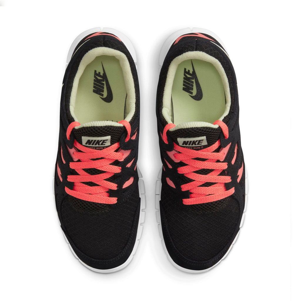 [DM9057-002] Womens Nike FREE RUN 2 'BLACK LIME ICE'