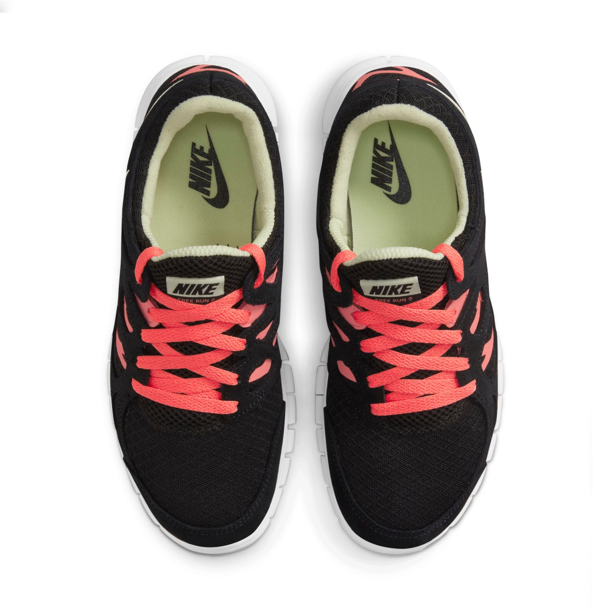 [DM9057-002] Womens Nike FREE RUN 2 'BLACK LIME ICE'