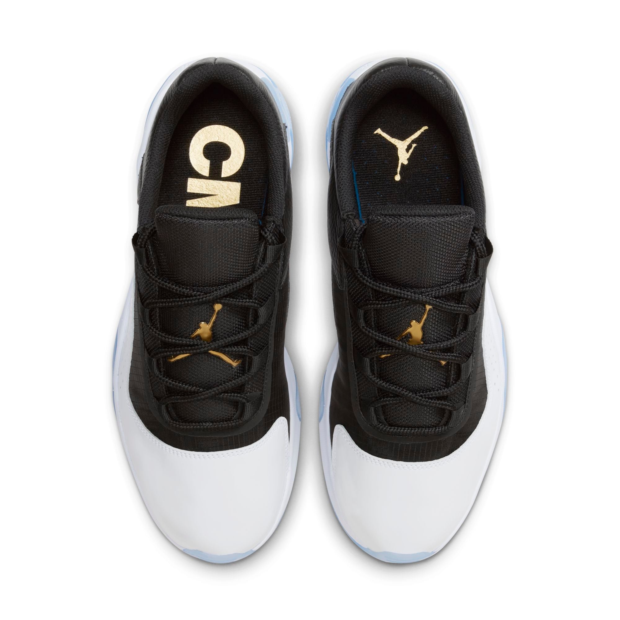 [DN4180-070] Mens Air Jordan RETRO 11 CMFT LOW 'BLACK WHITE GOLD'