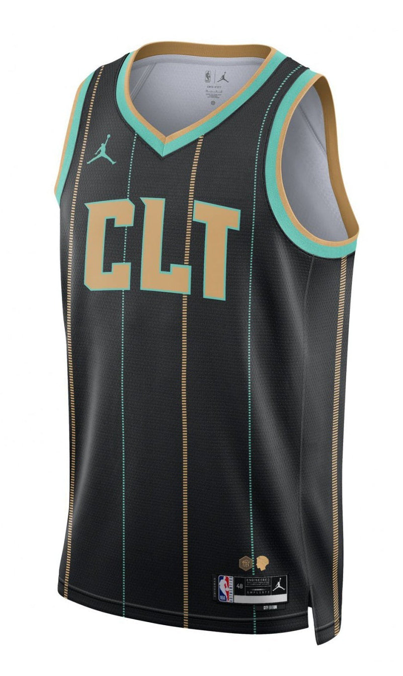 [DO9621-010] MENS NIKE NBA CHARLOTTE HORNETS CITY SWINGMAN JERSEY 2022-23