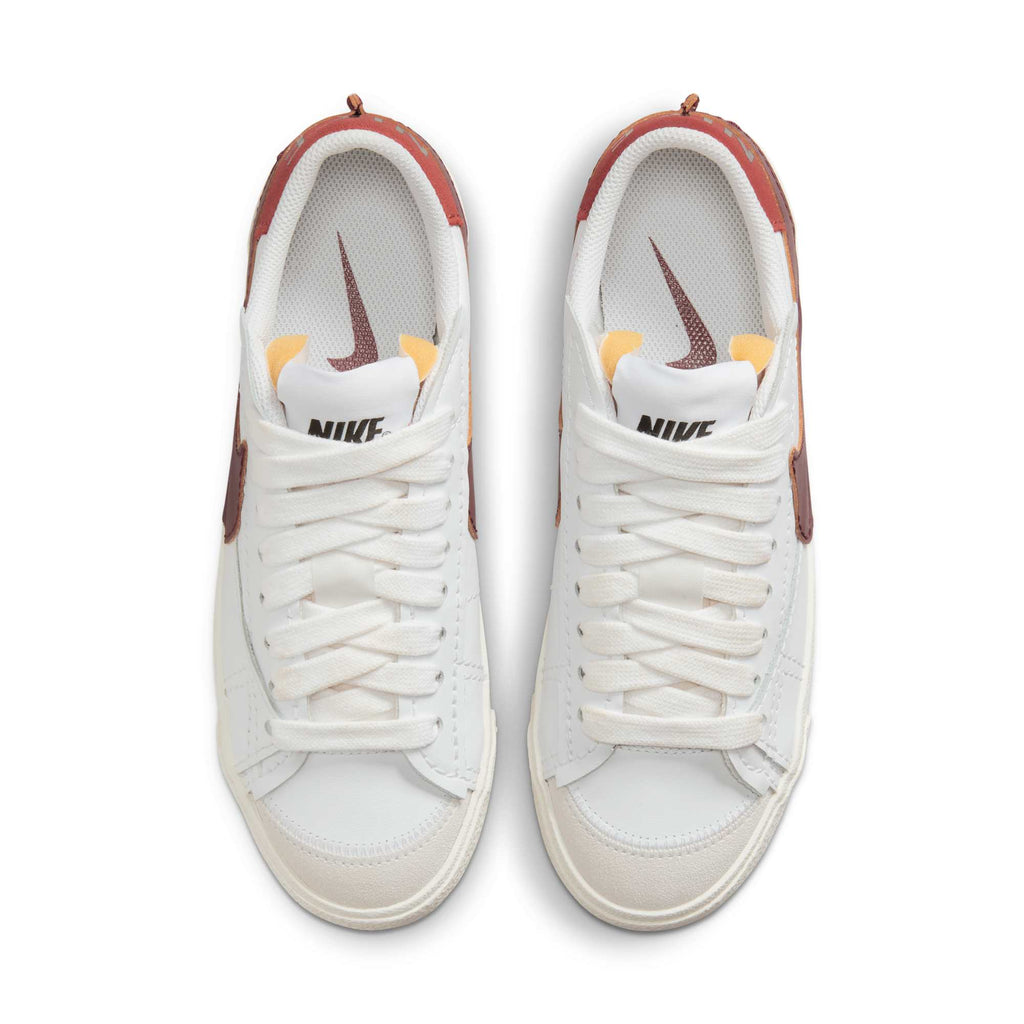 [DQ1470-104] WOMENS NIKE BLAZER LOW 77 JUMBO 'DARK BEETROOT CINNABAR'