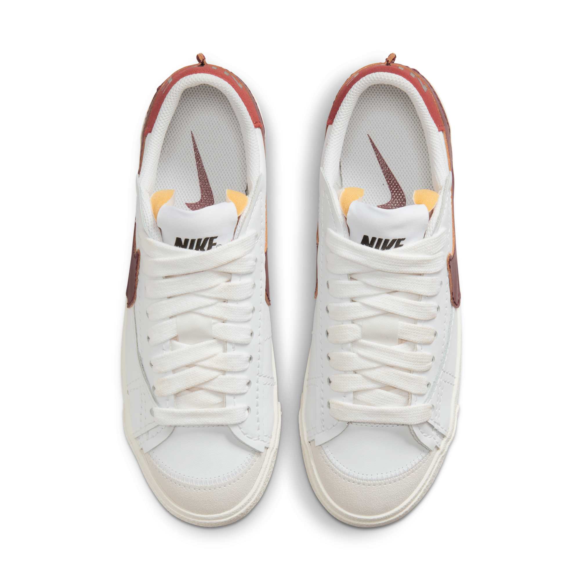 [DQ1470-104] WOMENS NIKE BLAZER LOW 77 JUMBO 'DARK BEETROOT CINNABAR'