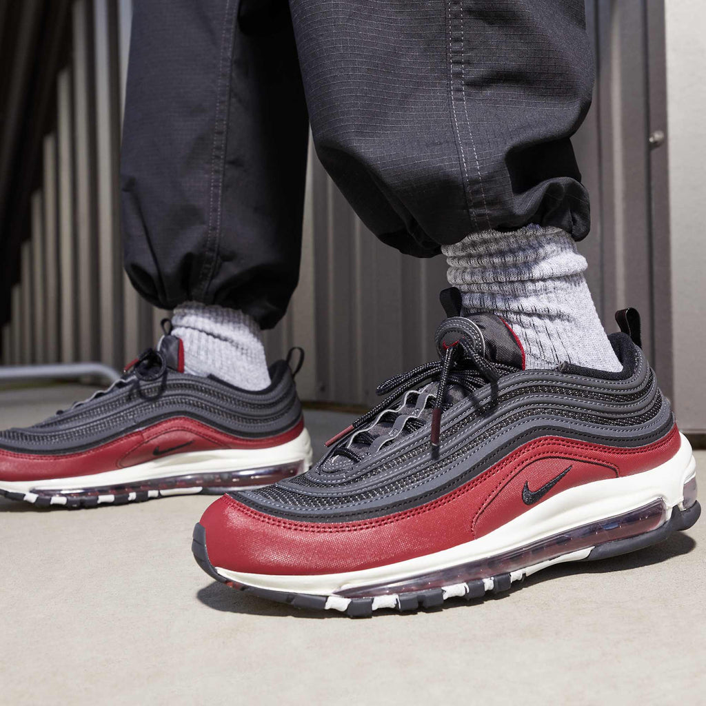 [DQ3955-600] MENS NIKE AIR MAX 97 'BLACK TEAM RED'