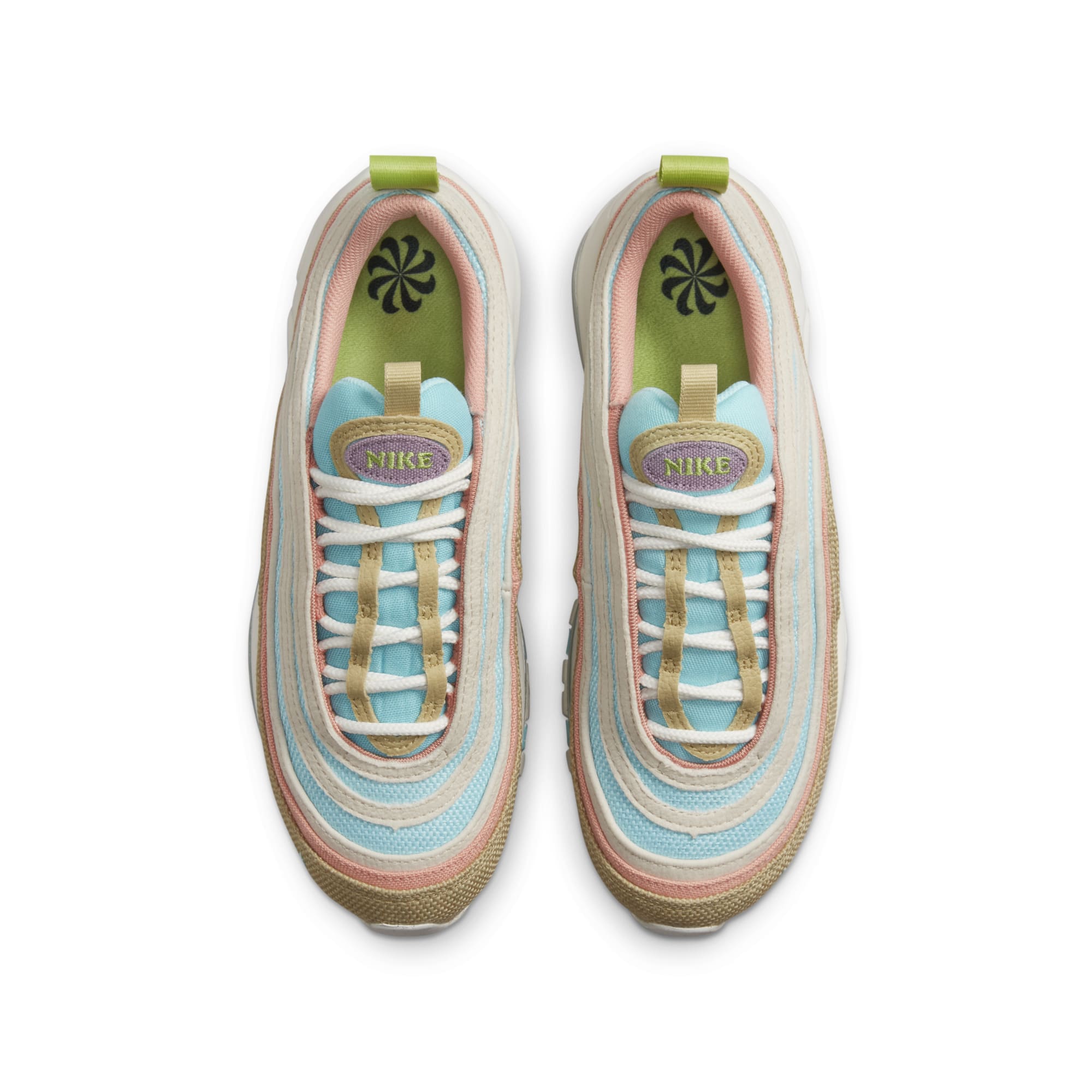 [DQ4126-400] Grade School Nike AIR MAX 97 SE GS 'SUN CLUB - COPA WHEAT GRASS'