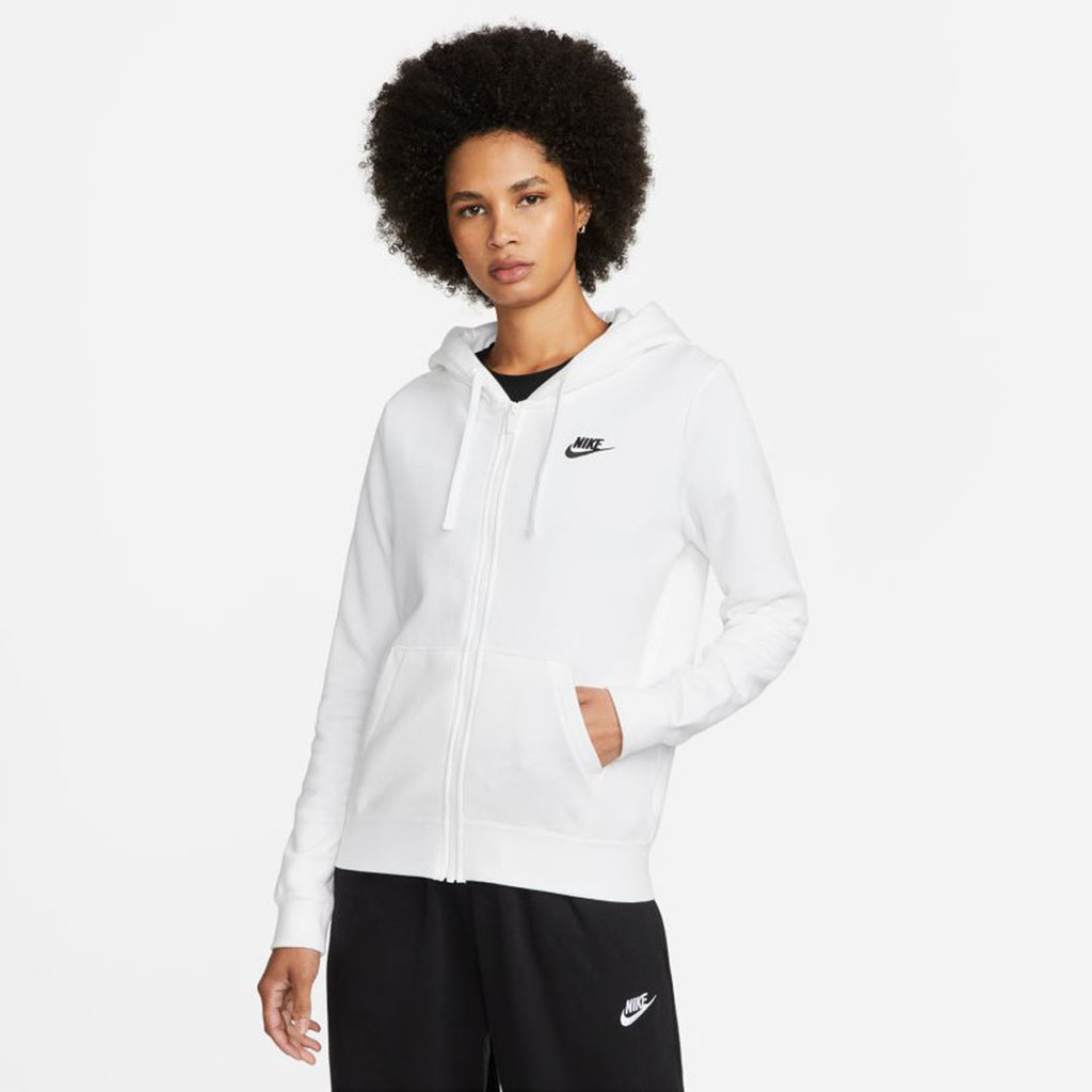 [DQ5471-100] Womens Nike SPORTSWEAR CLUB FLEECE FULL-ZIP HOODIE