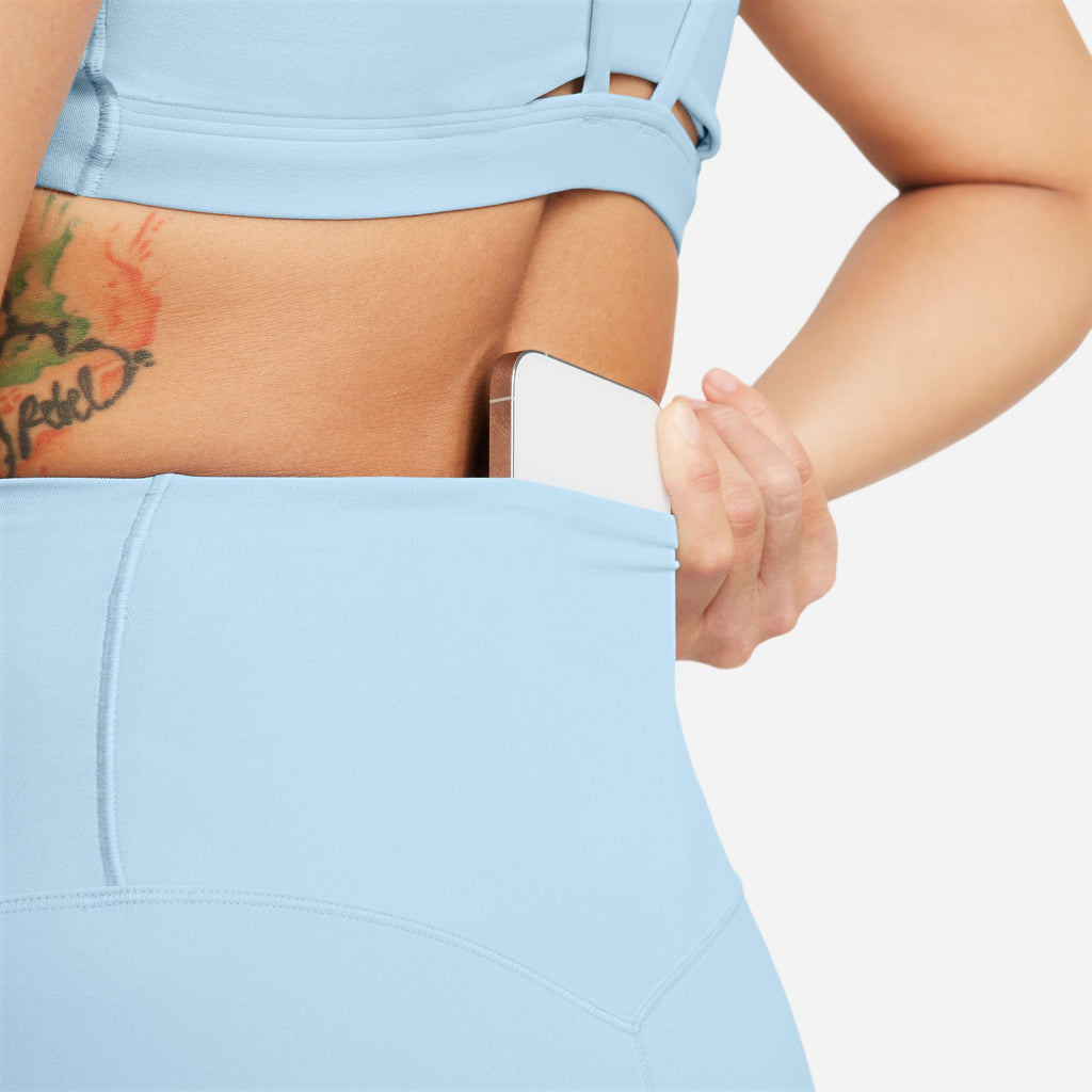 [DQ6003-441] WOMENS NIKE ZENVY SMALL HIGH WAISTED 8" BIKER SHORTS