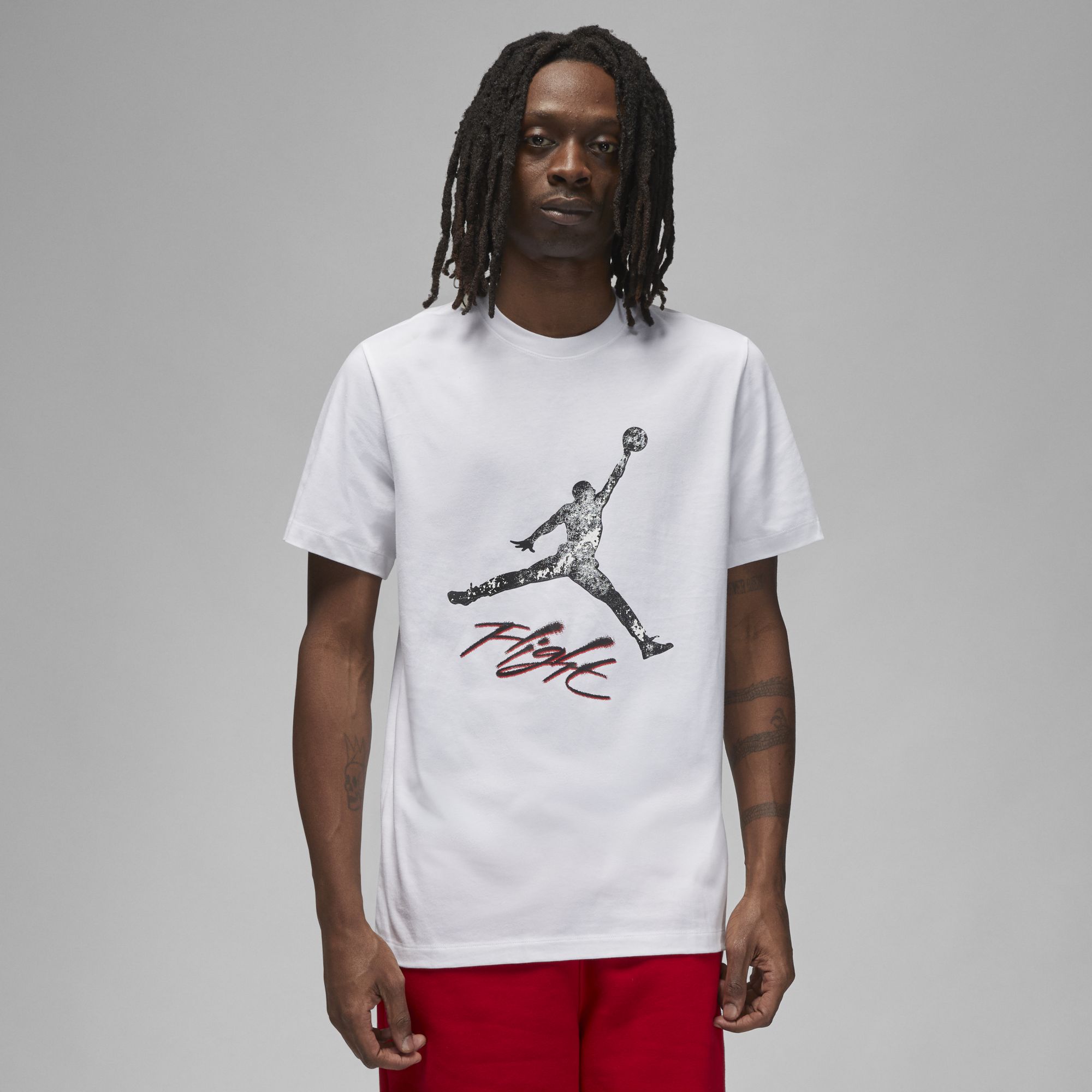[DQ7376-100] Mens Air Jordan ESSENTIAL JUMPMAN "FLIGHT" CREW TEE