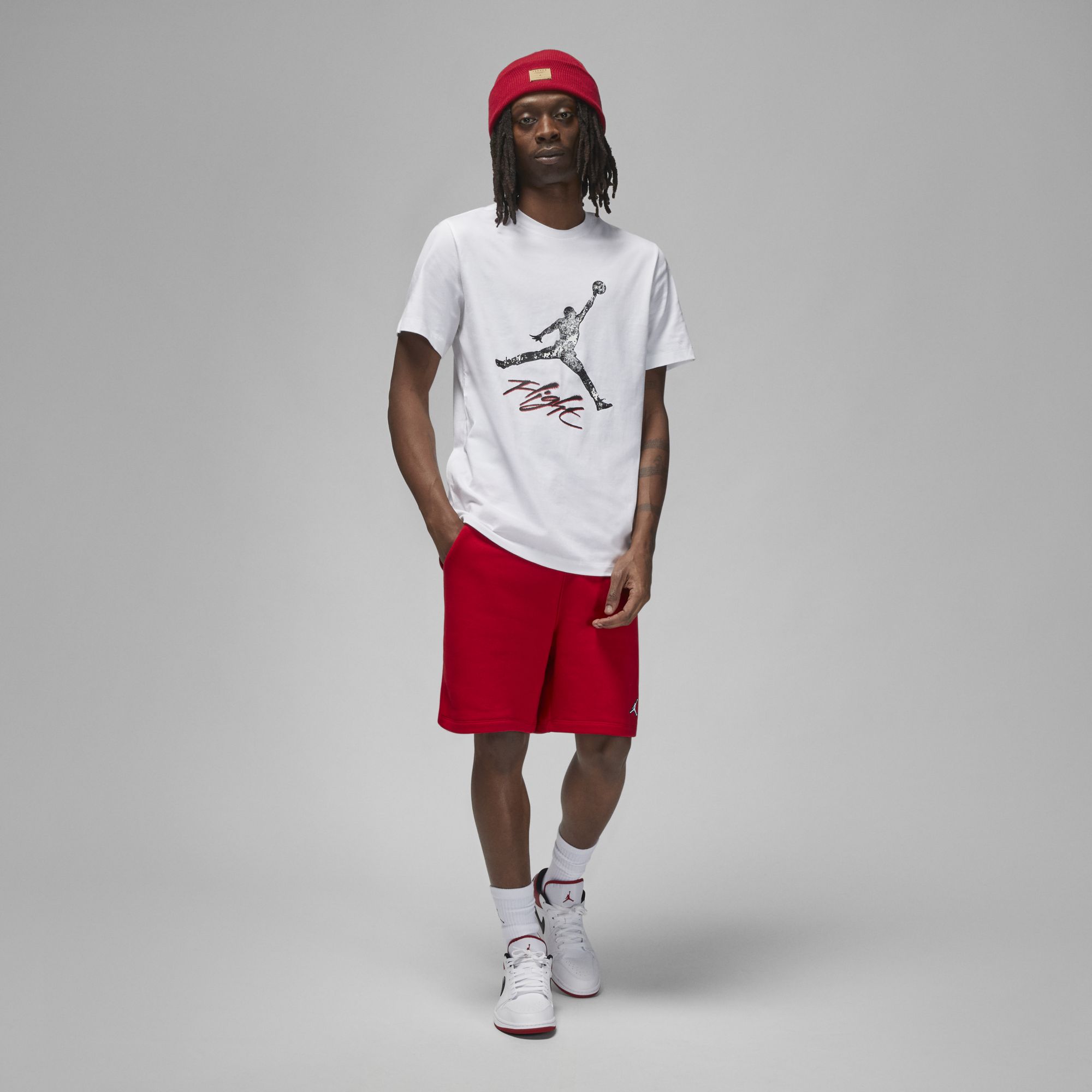 [DQ7376-100] Mens Air Jordan ESSENTIAL JUMPMAN "FLIGHT" CREW TEE