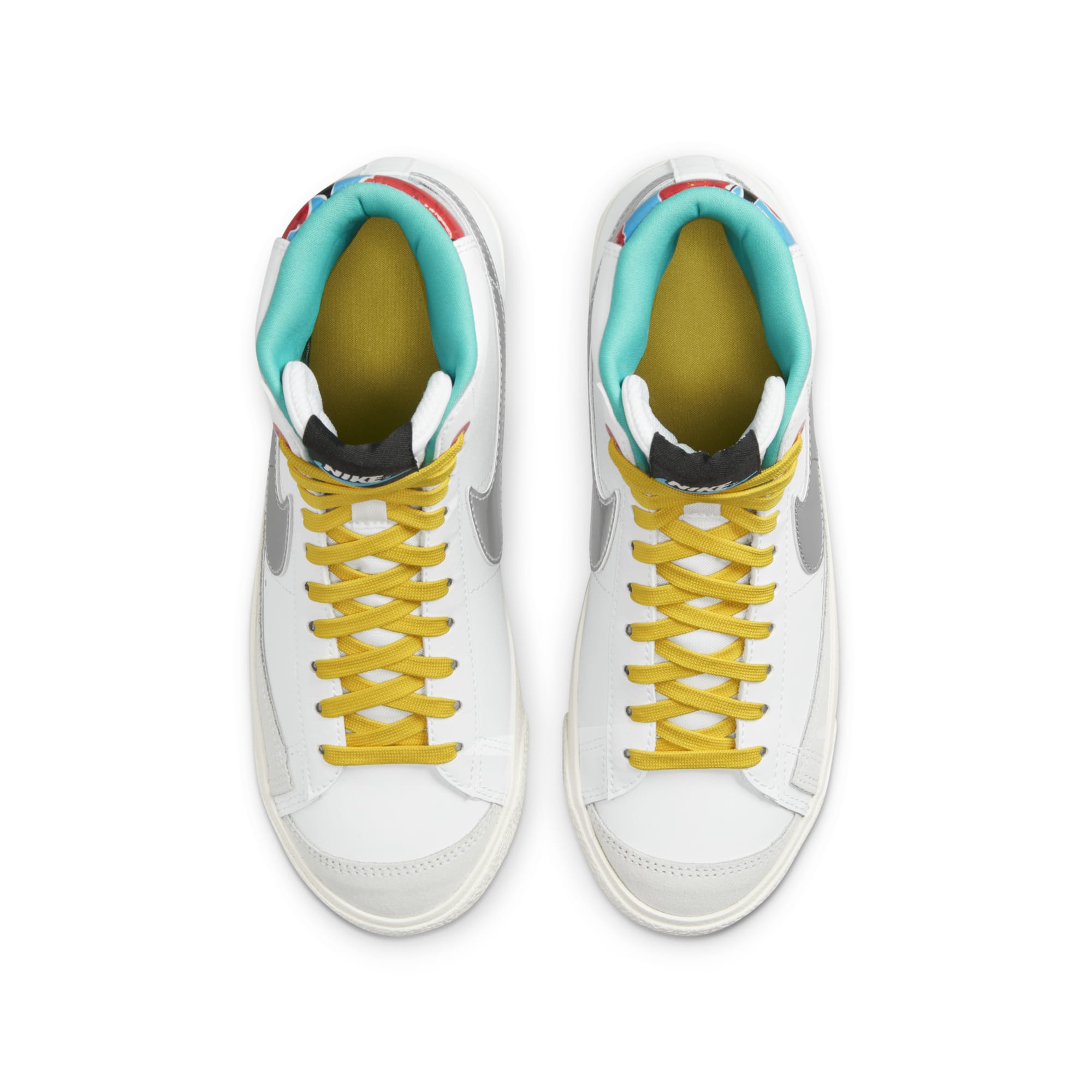 [DQ7773-100] Grade School Nike BLAZER MID 77 'WHITE VIVID SULFUR (GS)'