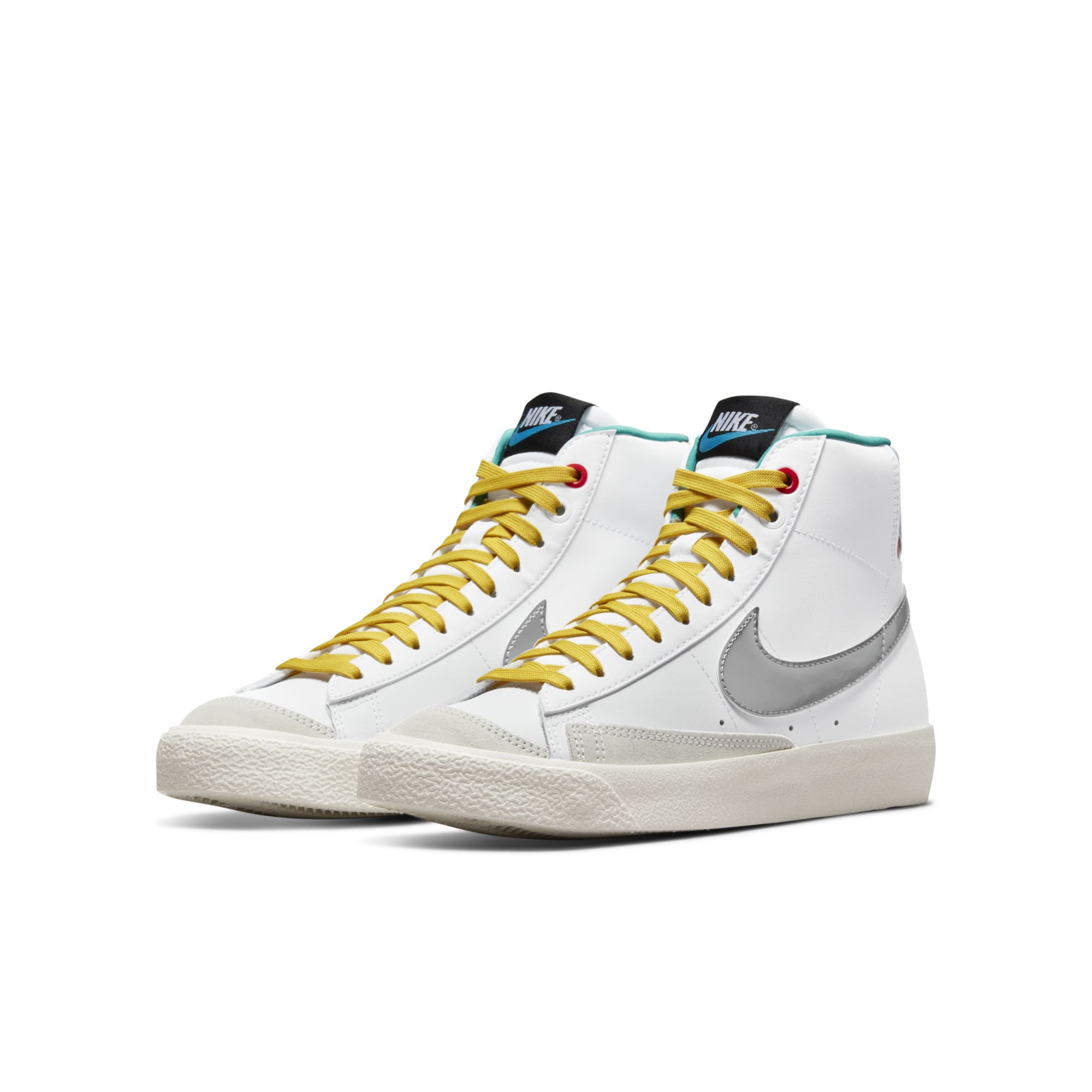 [DQ7773-100] Grade School Nike BLAZER MID 77 'WHITE VIVID SULFUR (GS)'