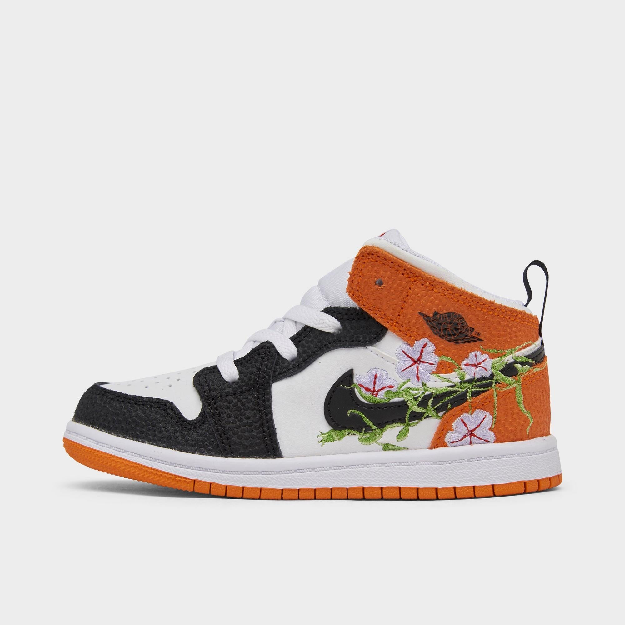 [DQ8391-100] TODDLERS AIR JORDAN RETRO 1 MID SE 'BASKETBALL BLOSSOM' (TD)