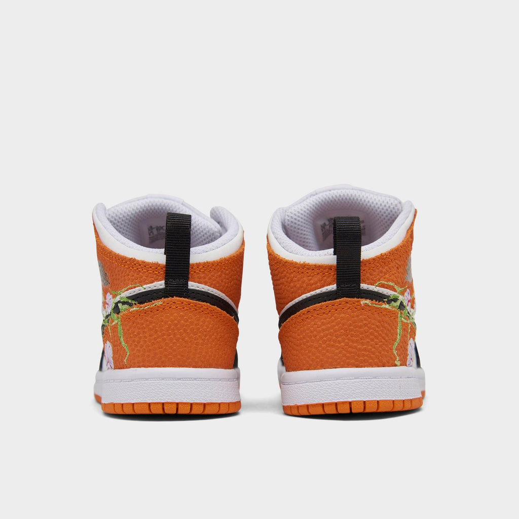 [DQ8391-100] TODDLERS AIR JORDAN RETRO 1 MID SE 'BASKETBALL BLOSSOM' (TD)