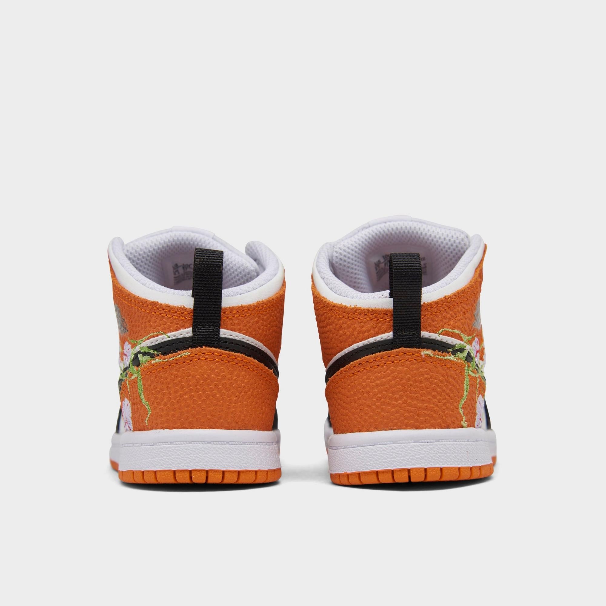 [DQ8391-100] TODDLERS AIR JORDAN RETRO 1 MID SE 'BASKETBALL BLOSSOM' (TD)