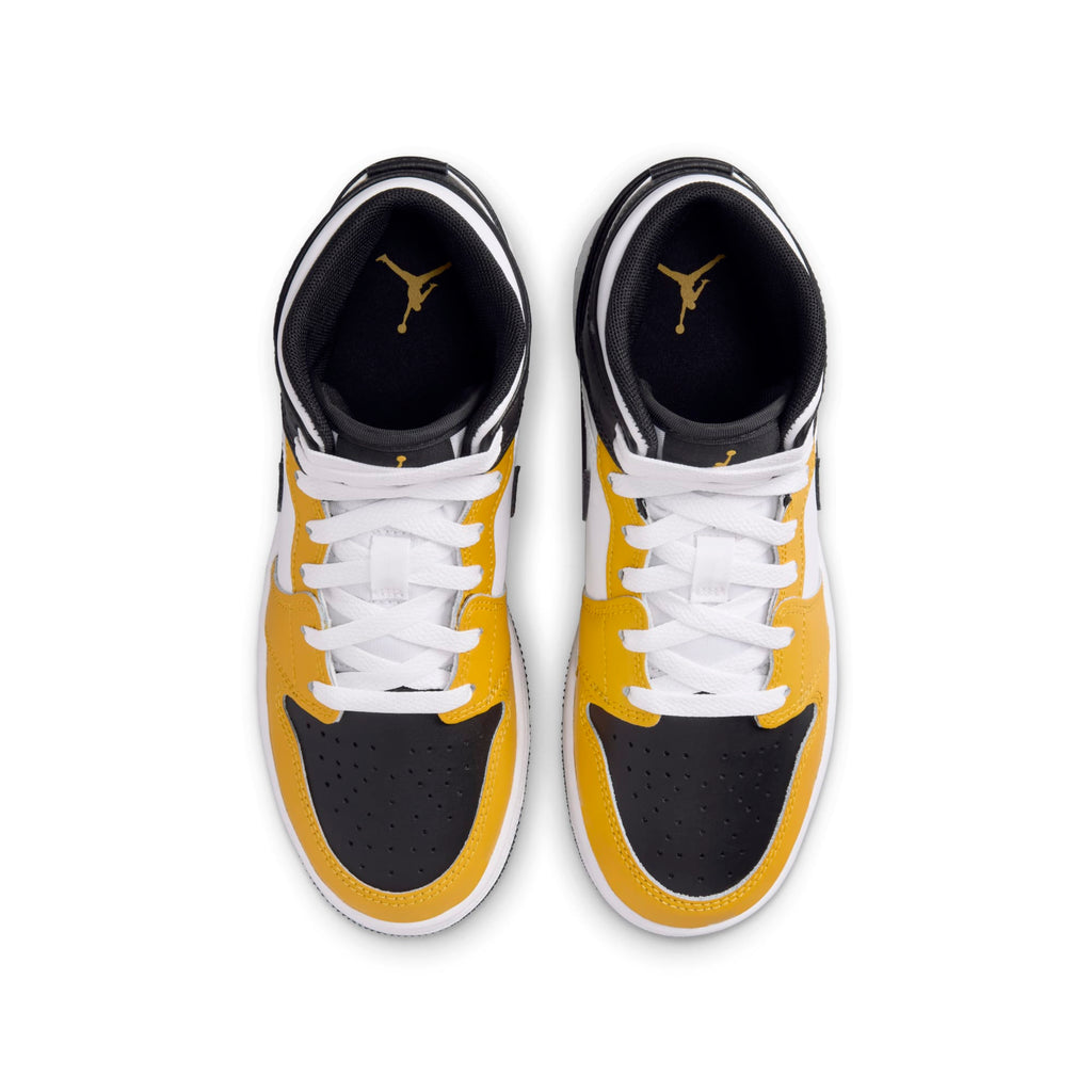 [DQ8423-701] Grade School Air Jordan RETRO 1 MID 'YELLOW OCHRE (GS)'