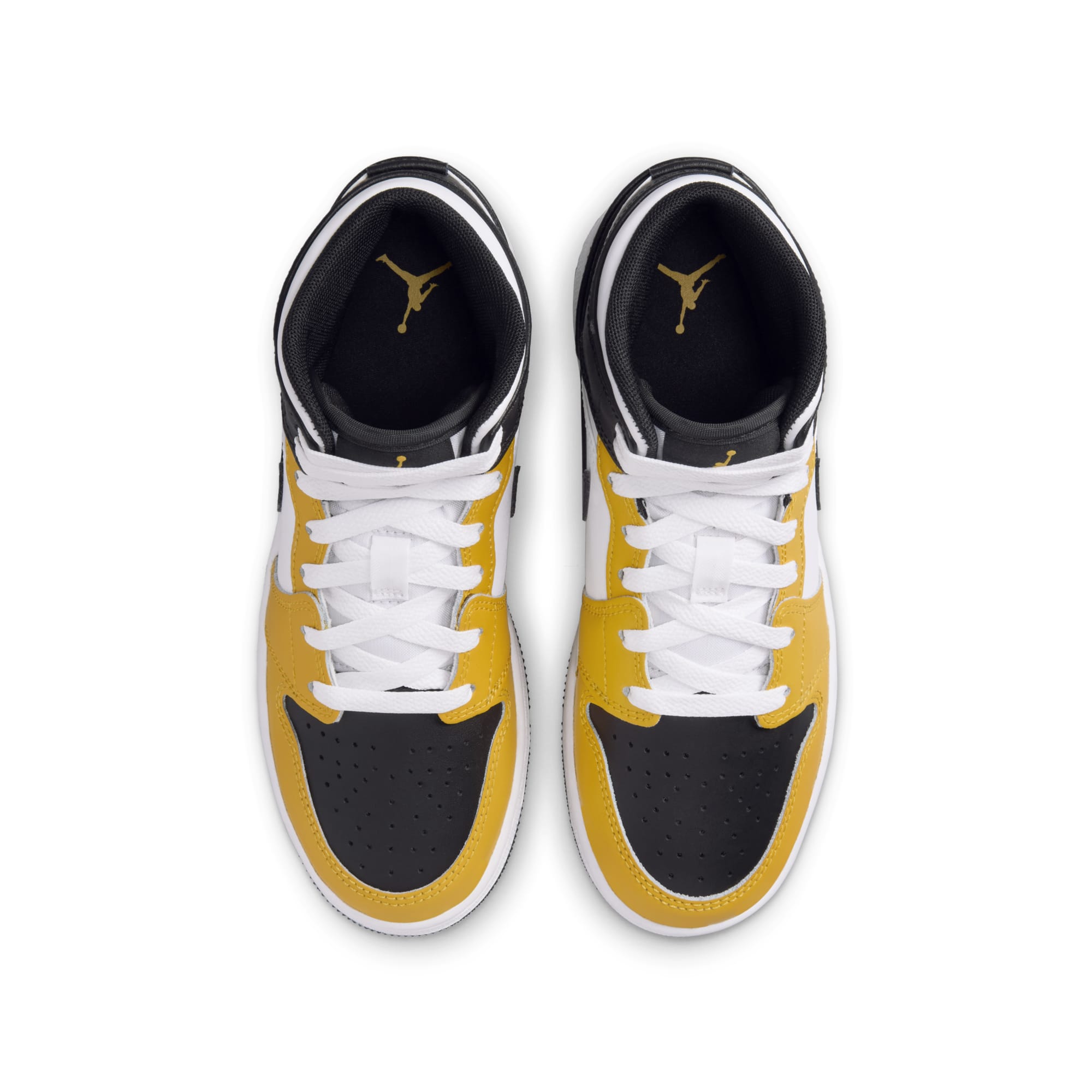 [DQ8423-701] Grade School Air Jordan RETRO 1 MID 'YELLOW OCHRE (GS)'
