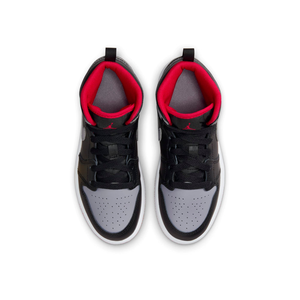 [DQ8424-006] Preschool Air Jordan RETRO 1 MID 'BRED SHADOW (PS)'