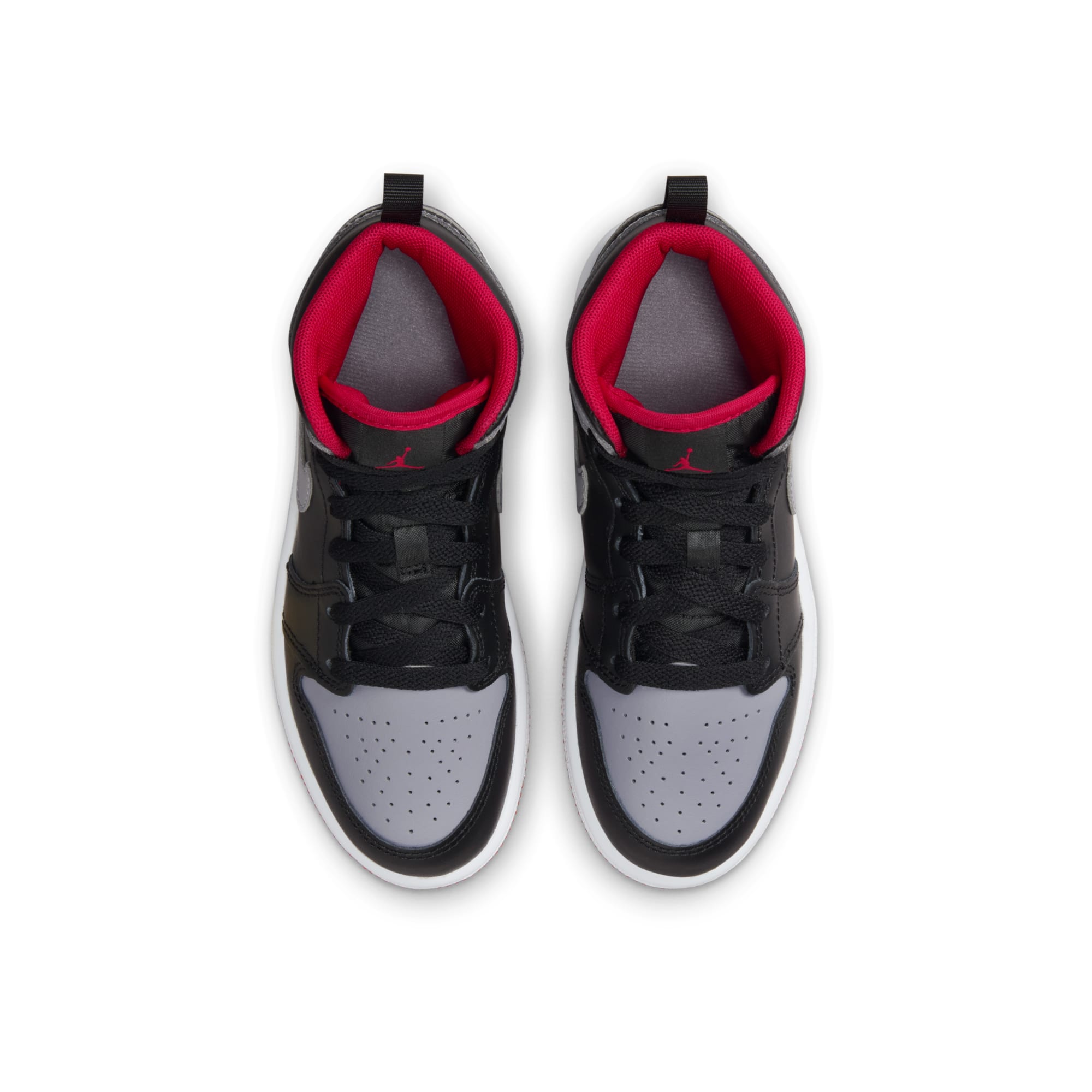 [DQ8424-006] Preschool Air Jordan RETRO 1 MID 'BRED SHADOW (PS)'