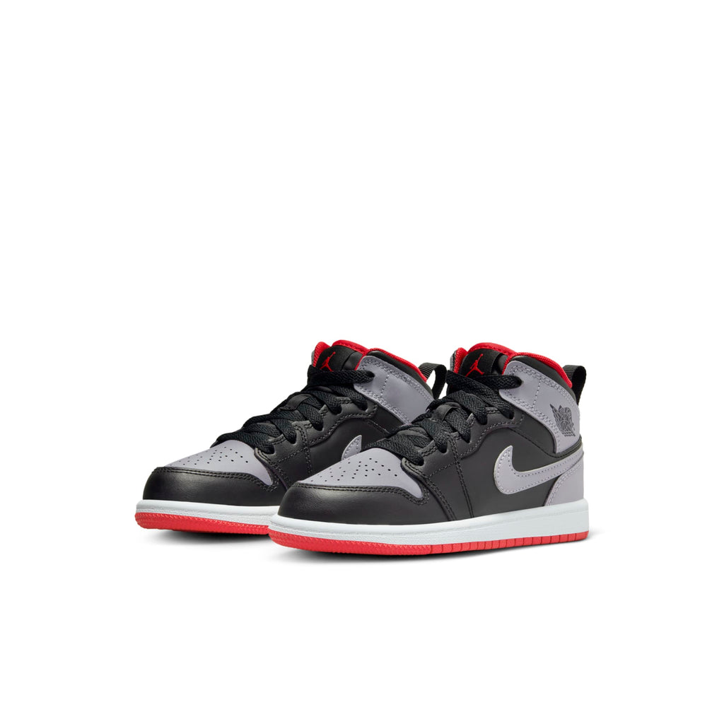 [DQ8424-006] Preschool Air Jordan RETRO 1 MID 'BRED SHADOW (PS)'